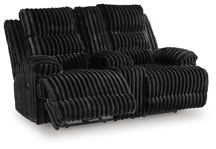 Rhine Falls Reclining Loveseat with Console - Image 5