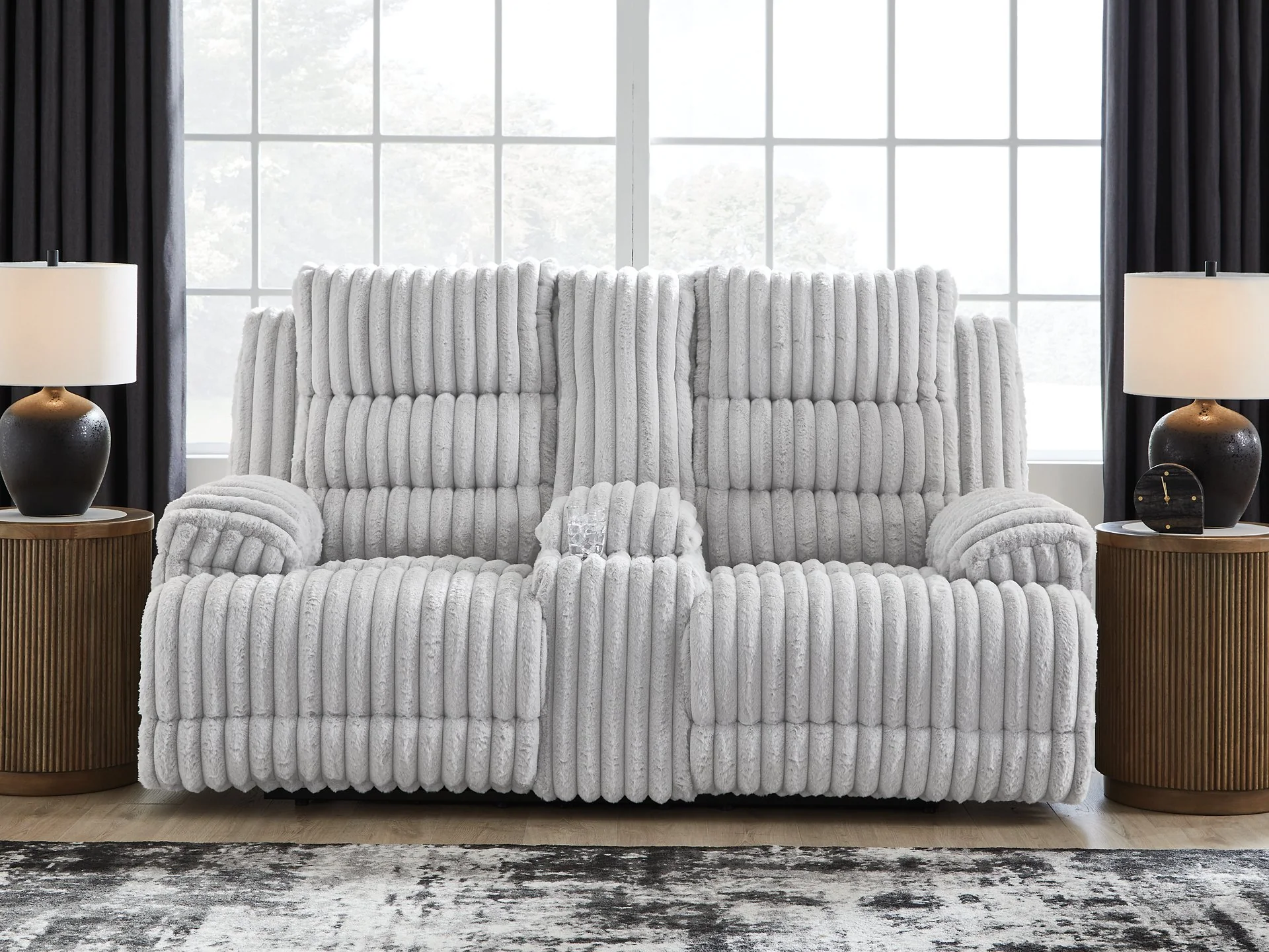 Rhines Falls Power Reclining Loveseat with Console - Image 2