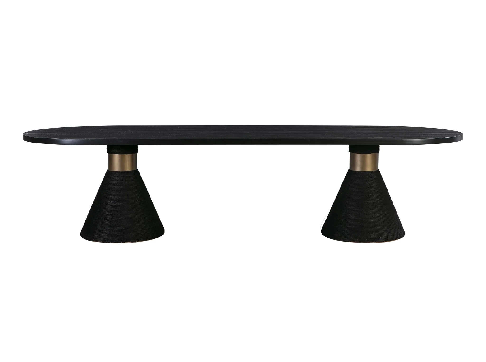 Rishi Black Rope Oval Table - Image 3