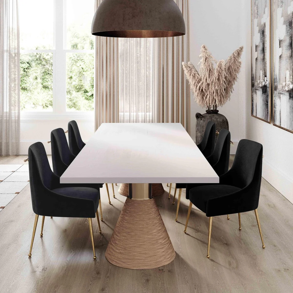 Rishi Natural Rope Rectangular Table - Image 8