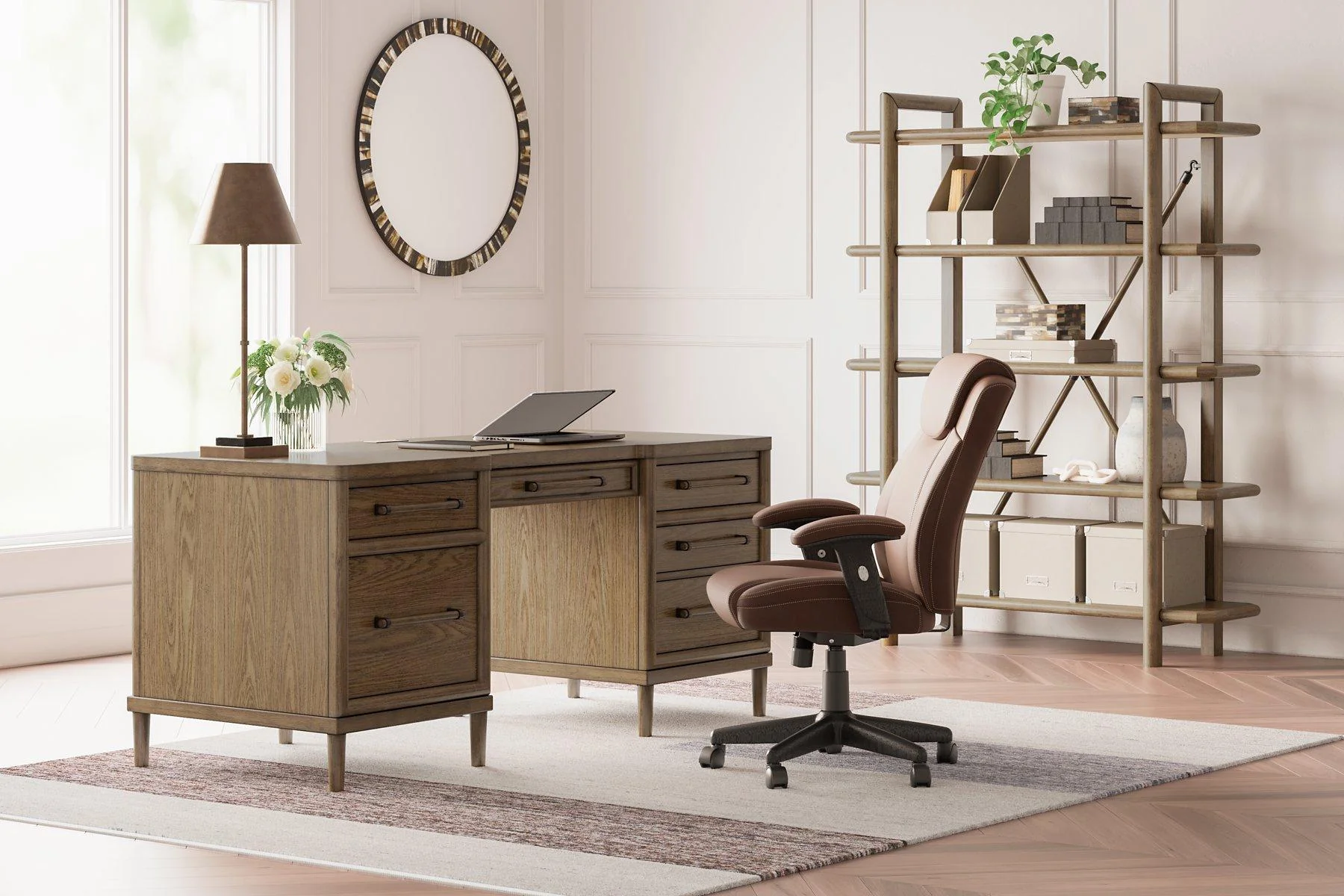 Roanhowe 68" Home Office Desk - Image 12