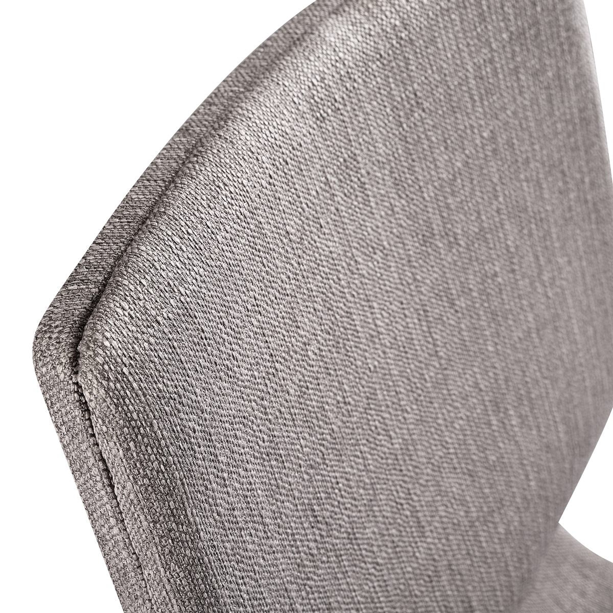 Robin Mid-Century Dining Chair in Walnut Finish and Gray Fabric - Set of 2 - Image 9