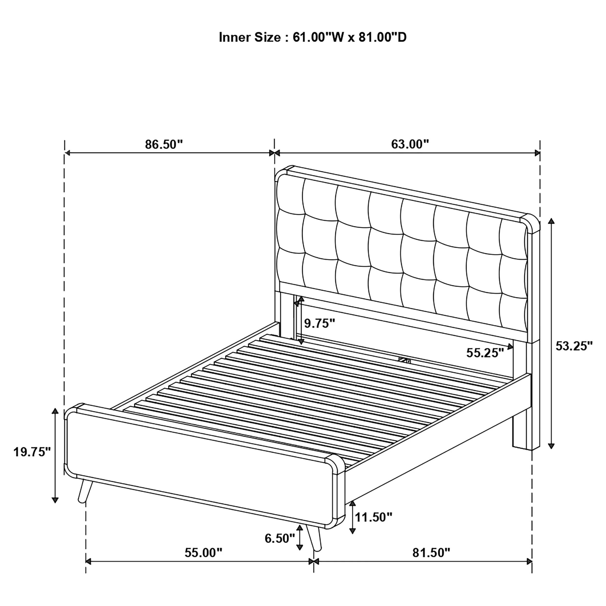 Robyn Panel Platform Bed - Image 69