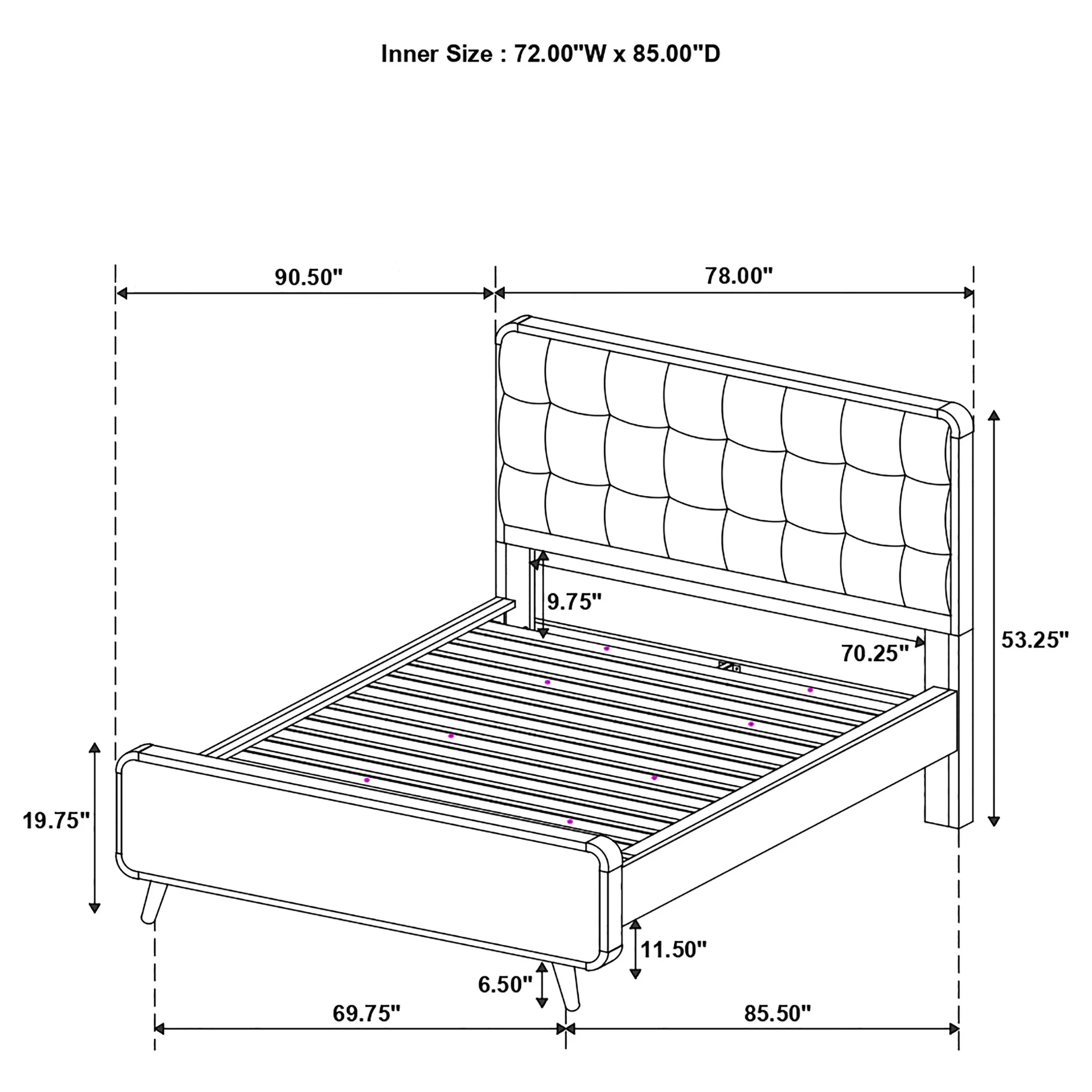 Robyn Panel Platform Bed - Image 99