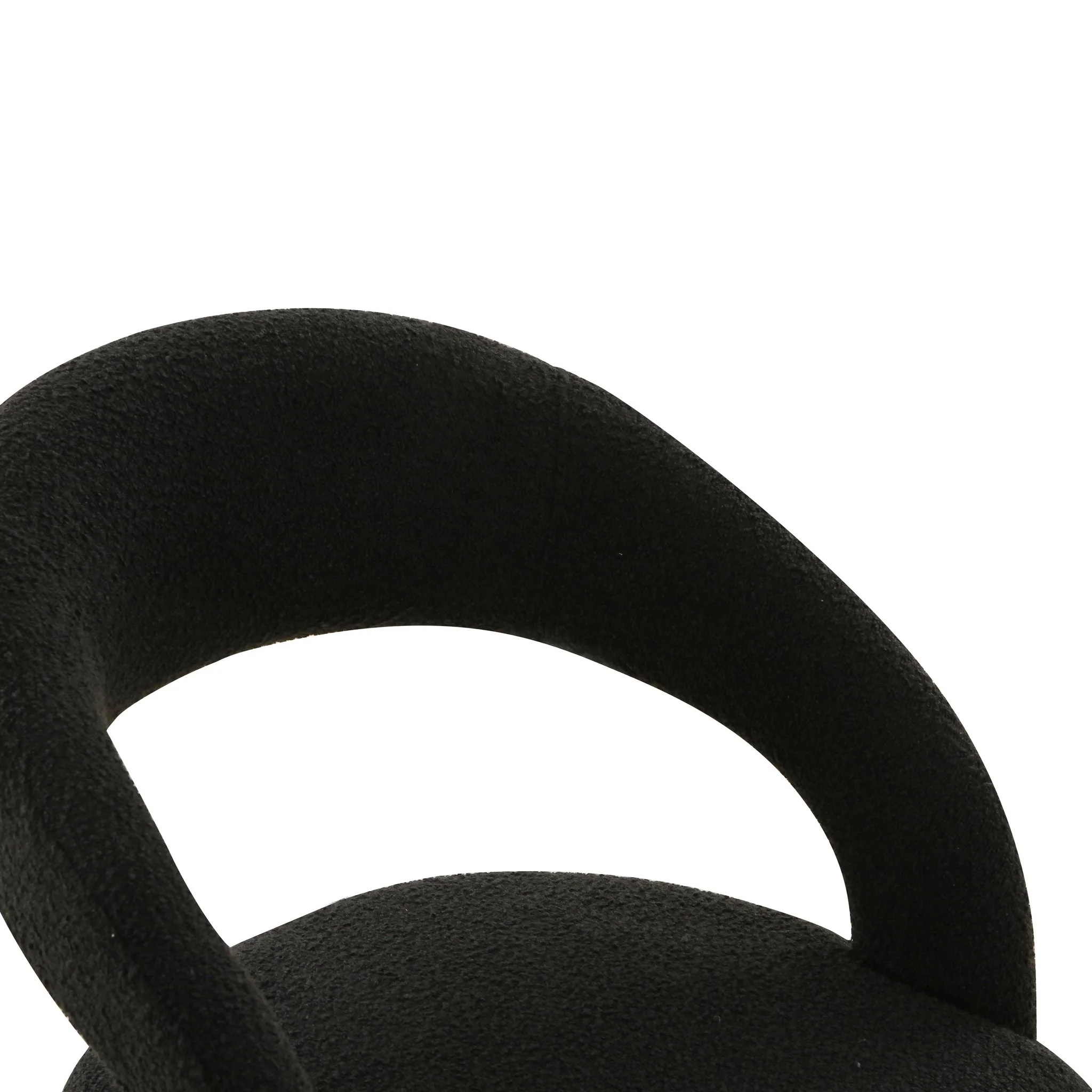 Rocco Black Performance Boucle Dining Chair - Image 5