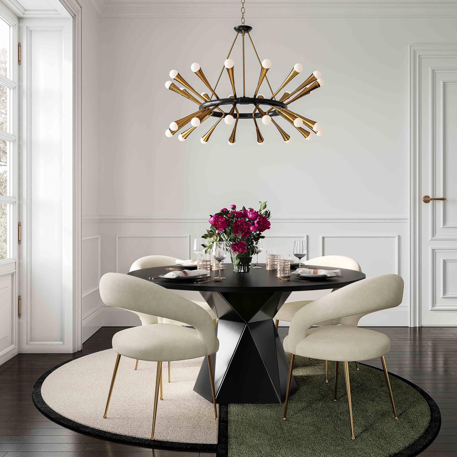 Rocco Cream Performance Boucle Dining Chair - Image 2