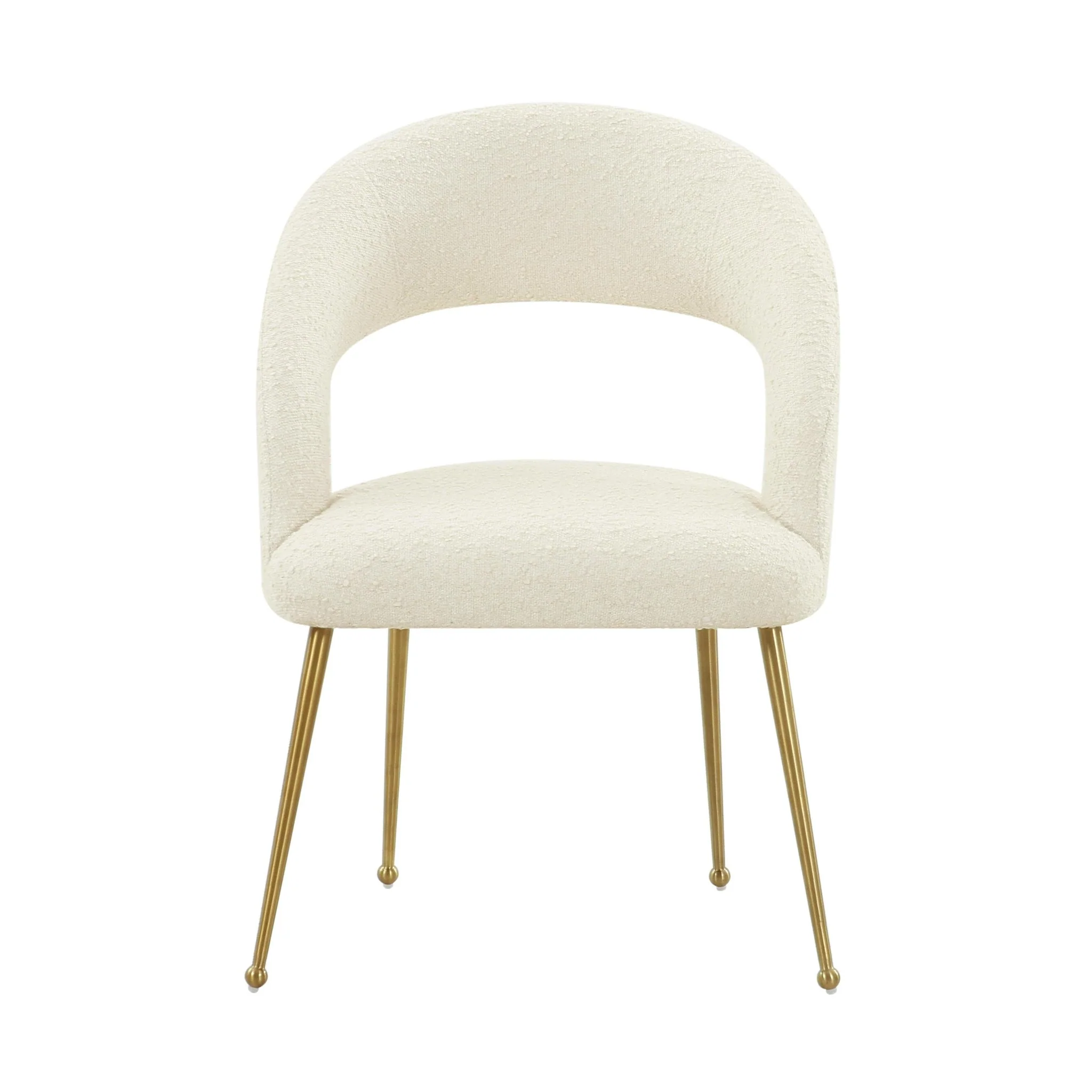 Rocco Cream Performance Boucle Dining Chair - Image 3