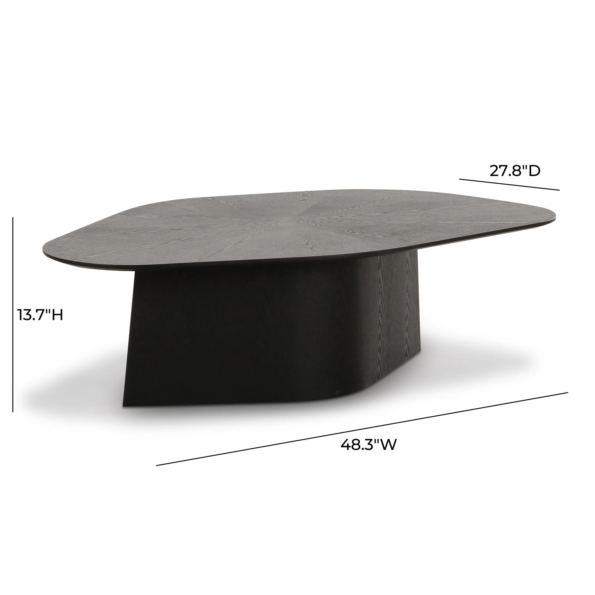 Roche Black Ash Low Coffee Table - Image 9