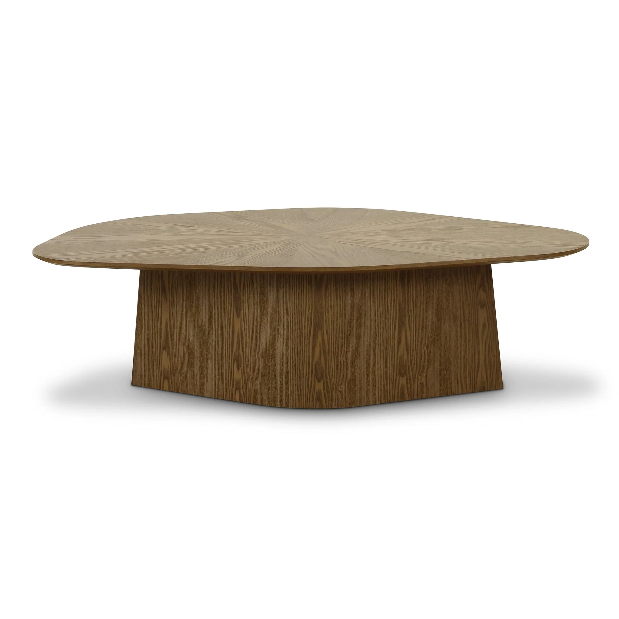 Roche Brown Ash Geometric Coffee Table - Image 3