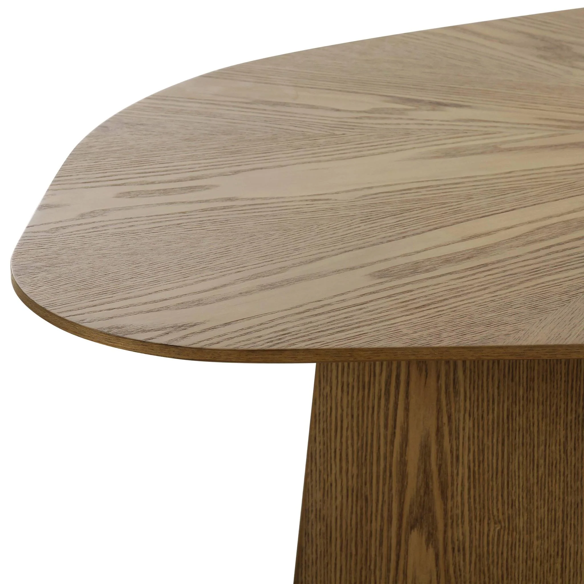 Roche Brown Ash Geometric Coffee Table - Image 6