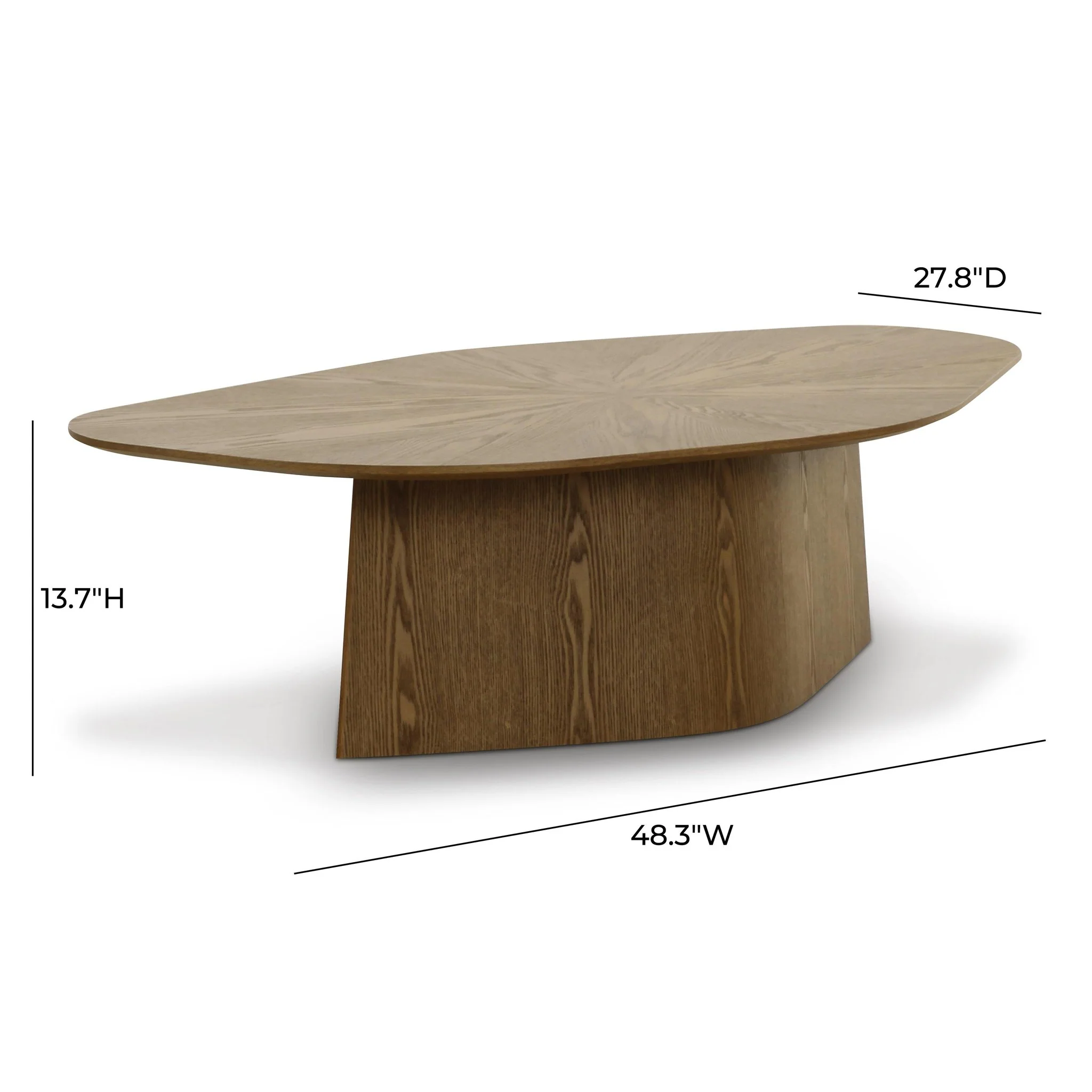 Roche Brown Ash Low Coffee Table - Image 9
