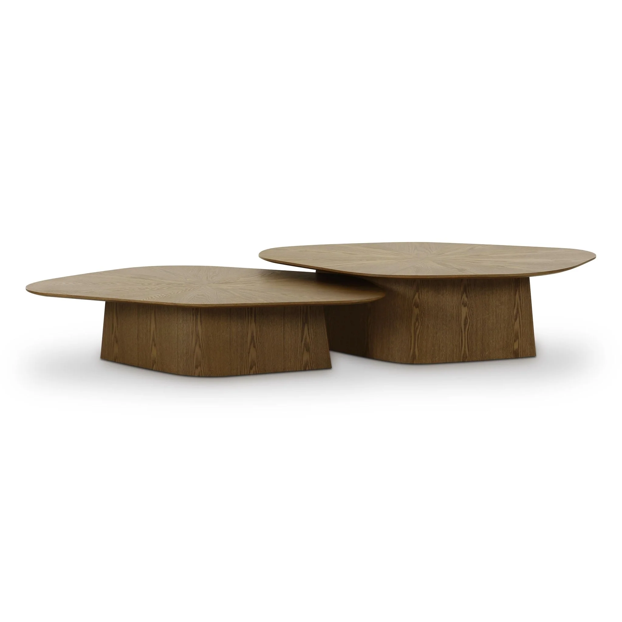 Roche Brown Ash Nesting Coffee Table Set - Image 3