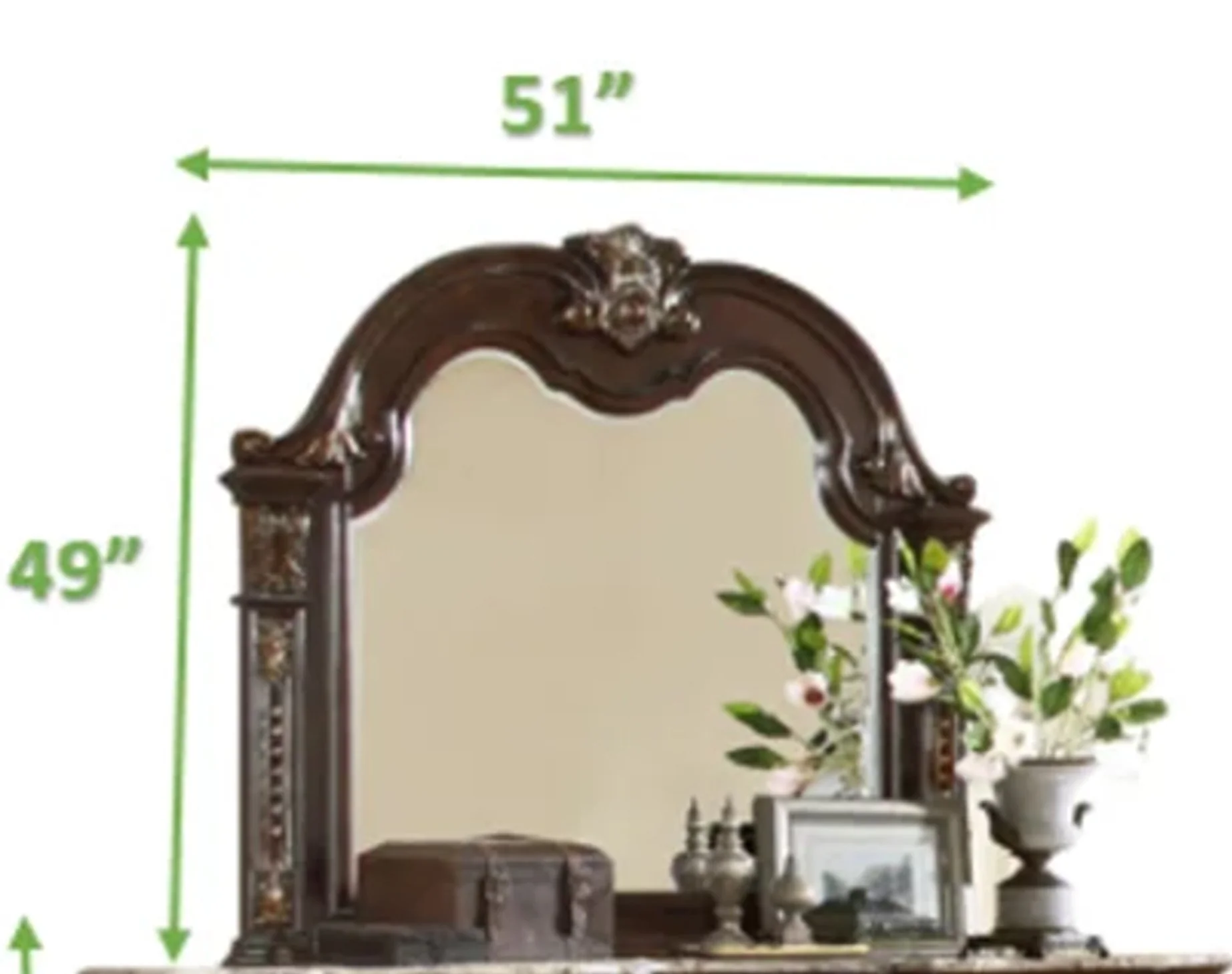 Roma 4 Pc Queen Bed Dark Walnut - Image 11