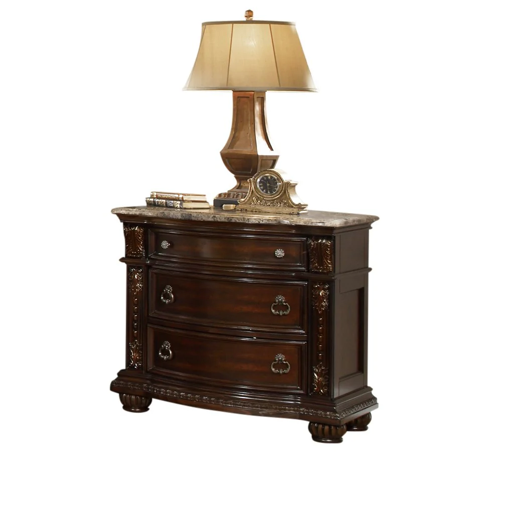 Roma 4 Pc Queen Bed Dark Walnut - Image 14