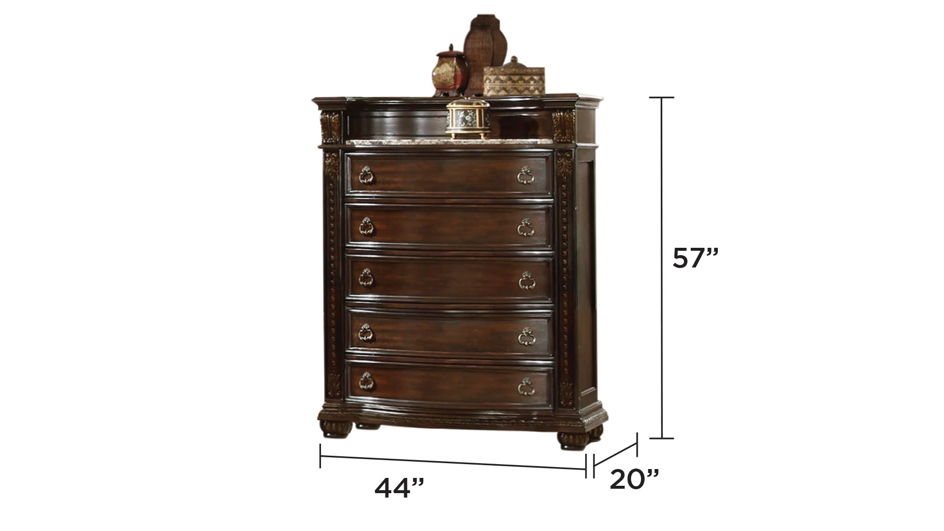 Roma Chest Dark Walnut - Image 3