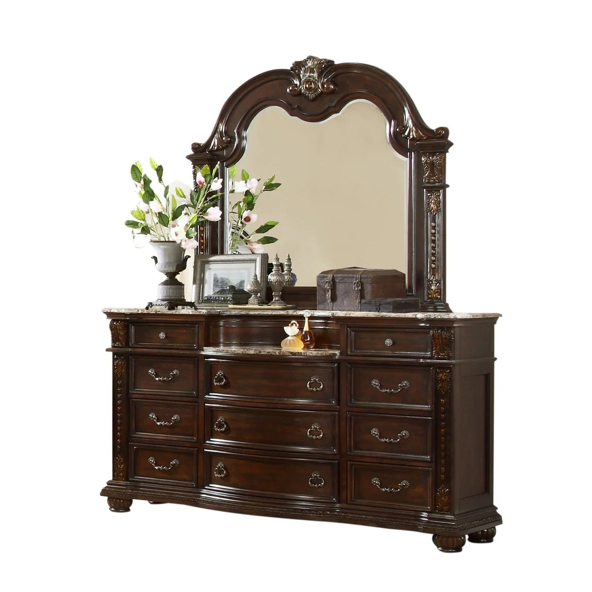 Roma Dresser Dark Walnut - Image 3