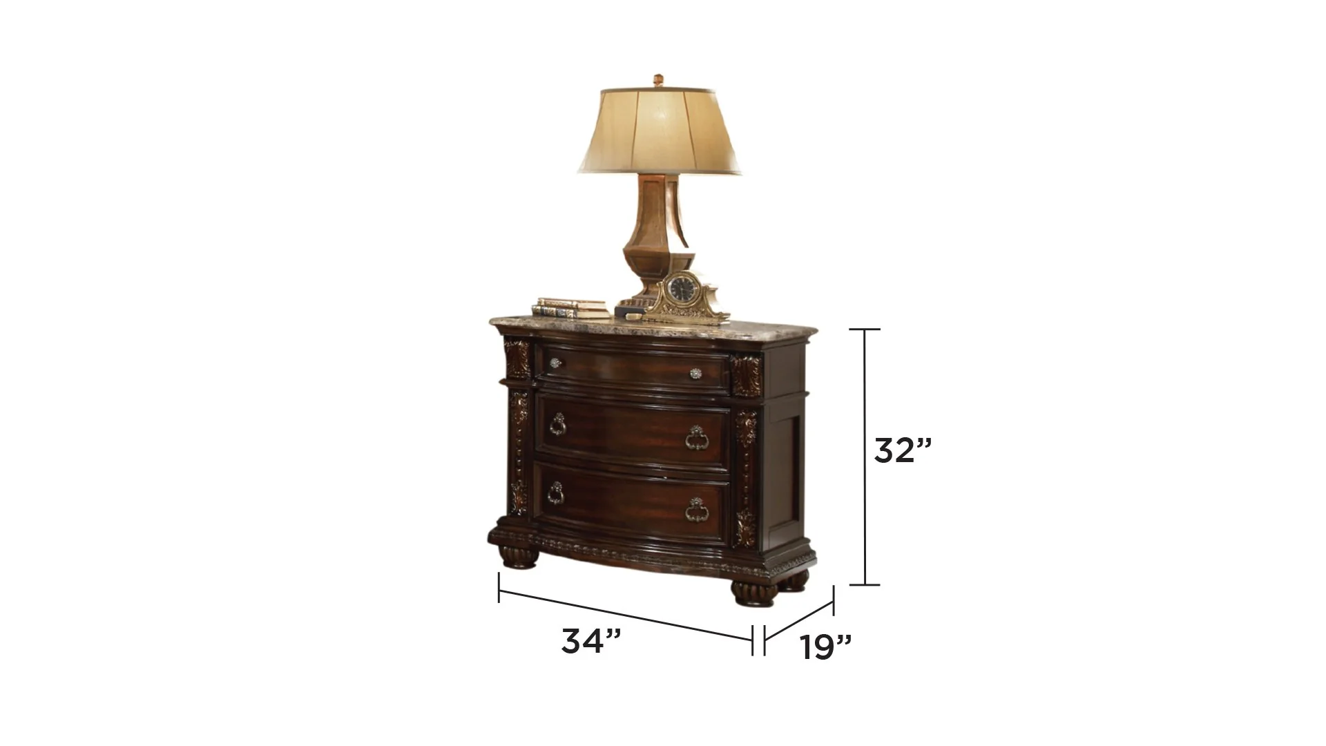 Roma Nightstand  Dark Walnut - Image 6