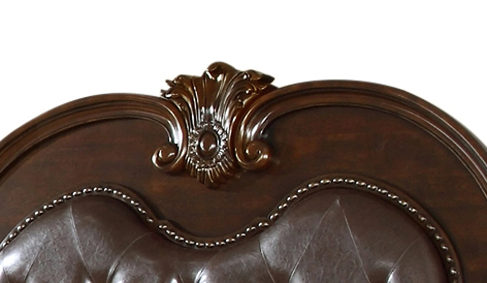Roma Queen Bed Dark Walnut - Image 3