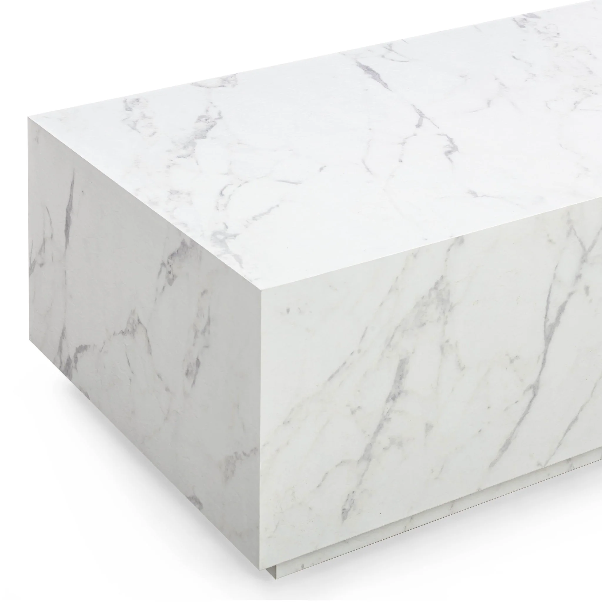 Romy White Marble Coffee Table - Image 4