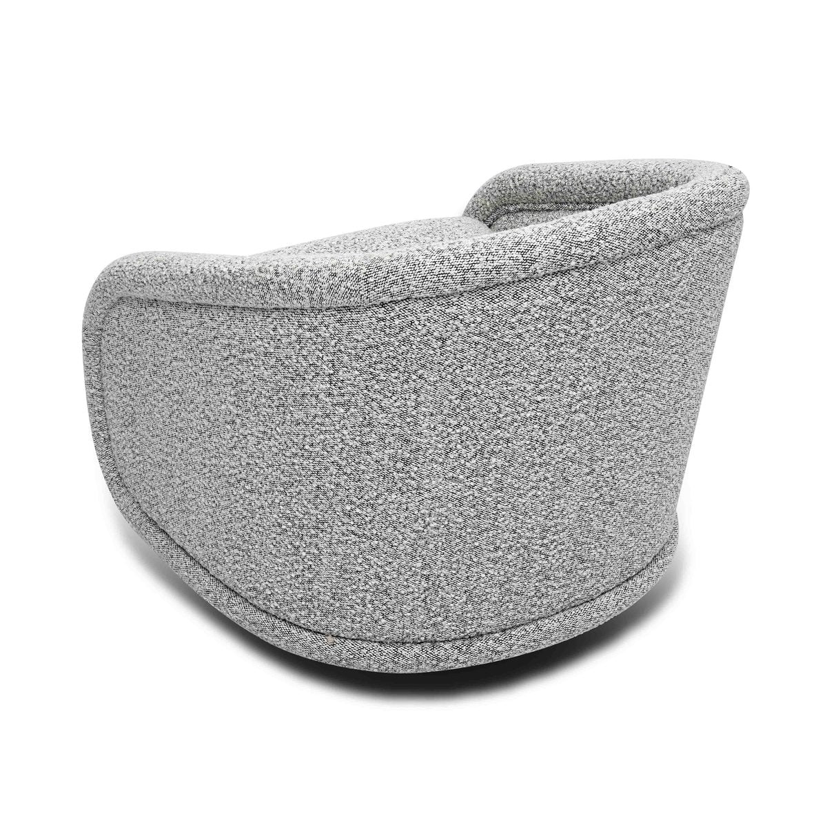 Rory Grey Boucle Swivel Chair - Image 4