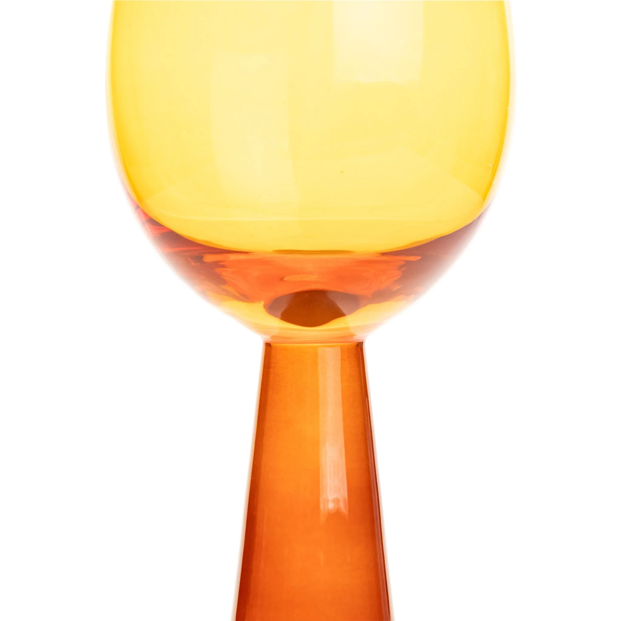 Rose Amber Wine Glasses - Set of 4 - Image 3