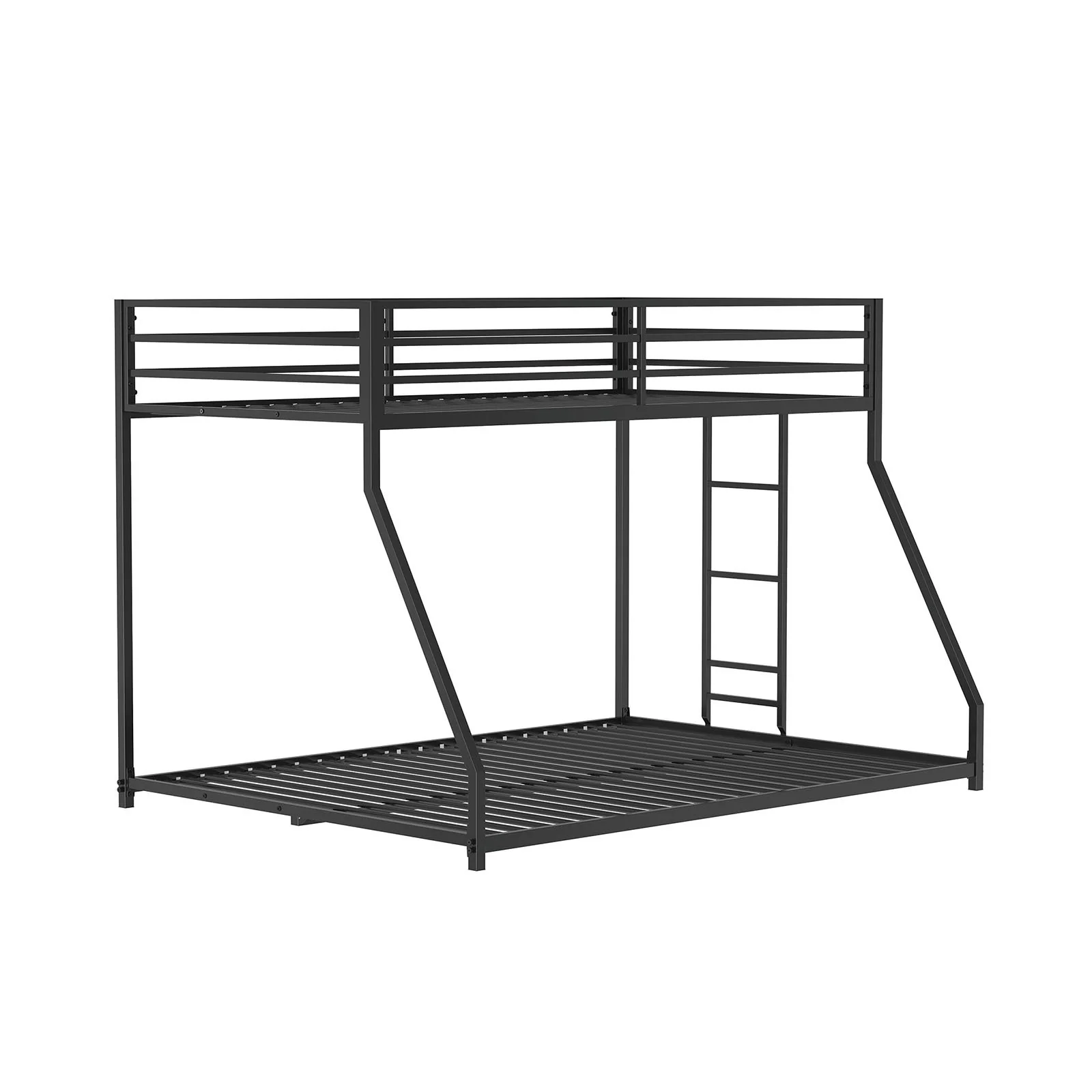 Rothwell Twin/Full Metal Bunk Bed, Matte Black - Image 2