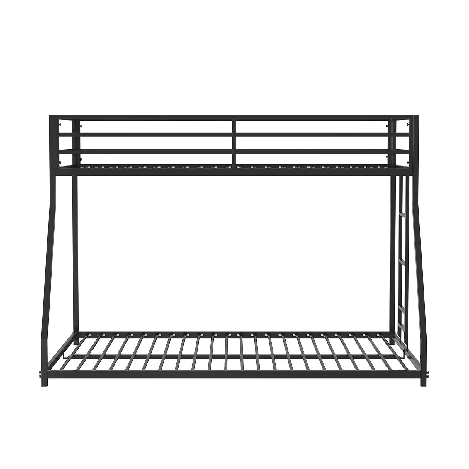 Rothwell Twin/Full Metal Bunk Bed, Matte Black - Image 4