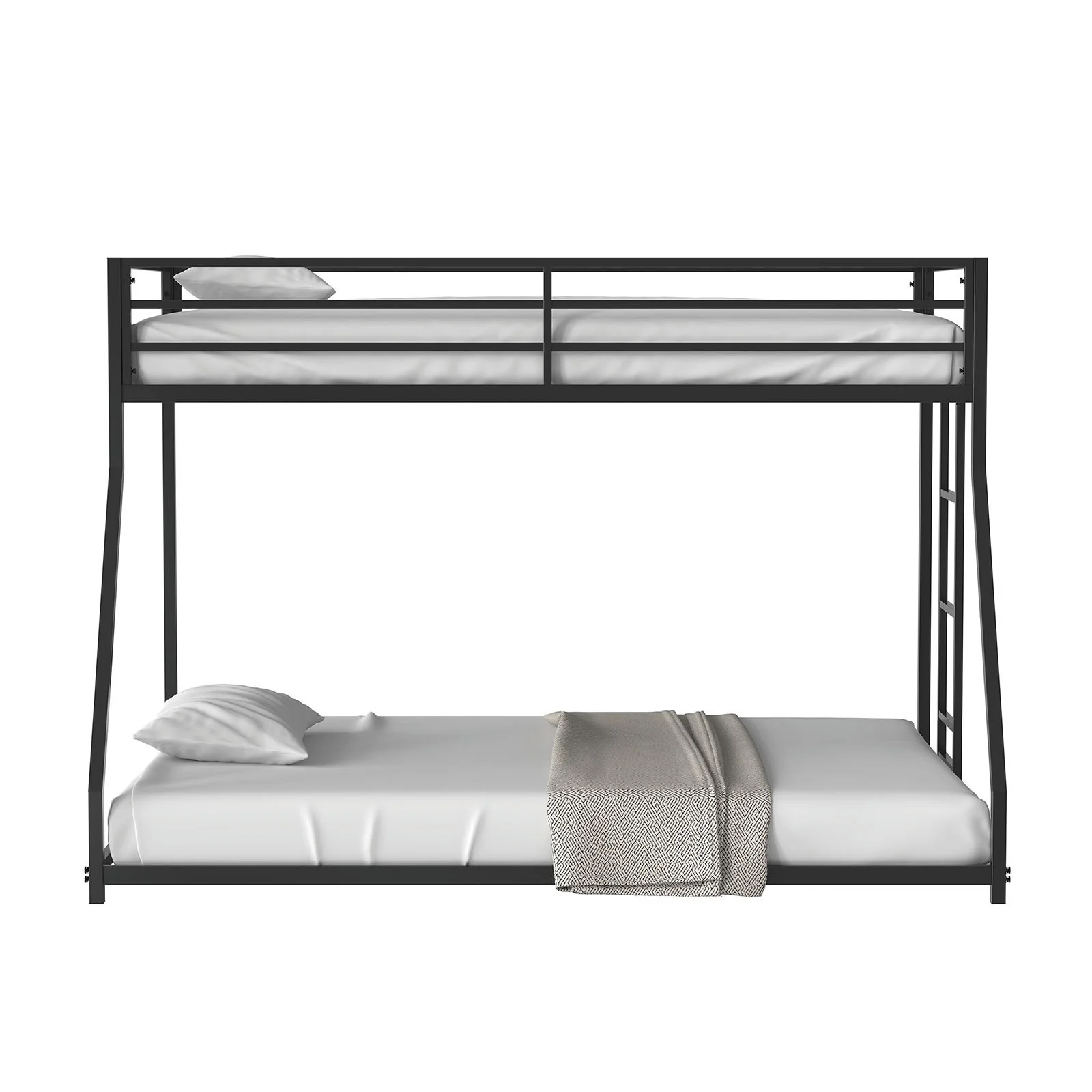 Rothwell Twin/Full Metal Bunk Bed, Matte Black - Image 5