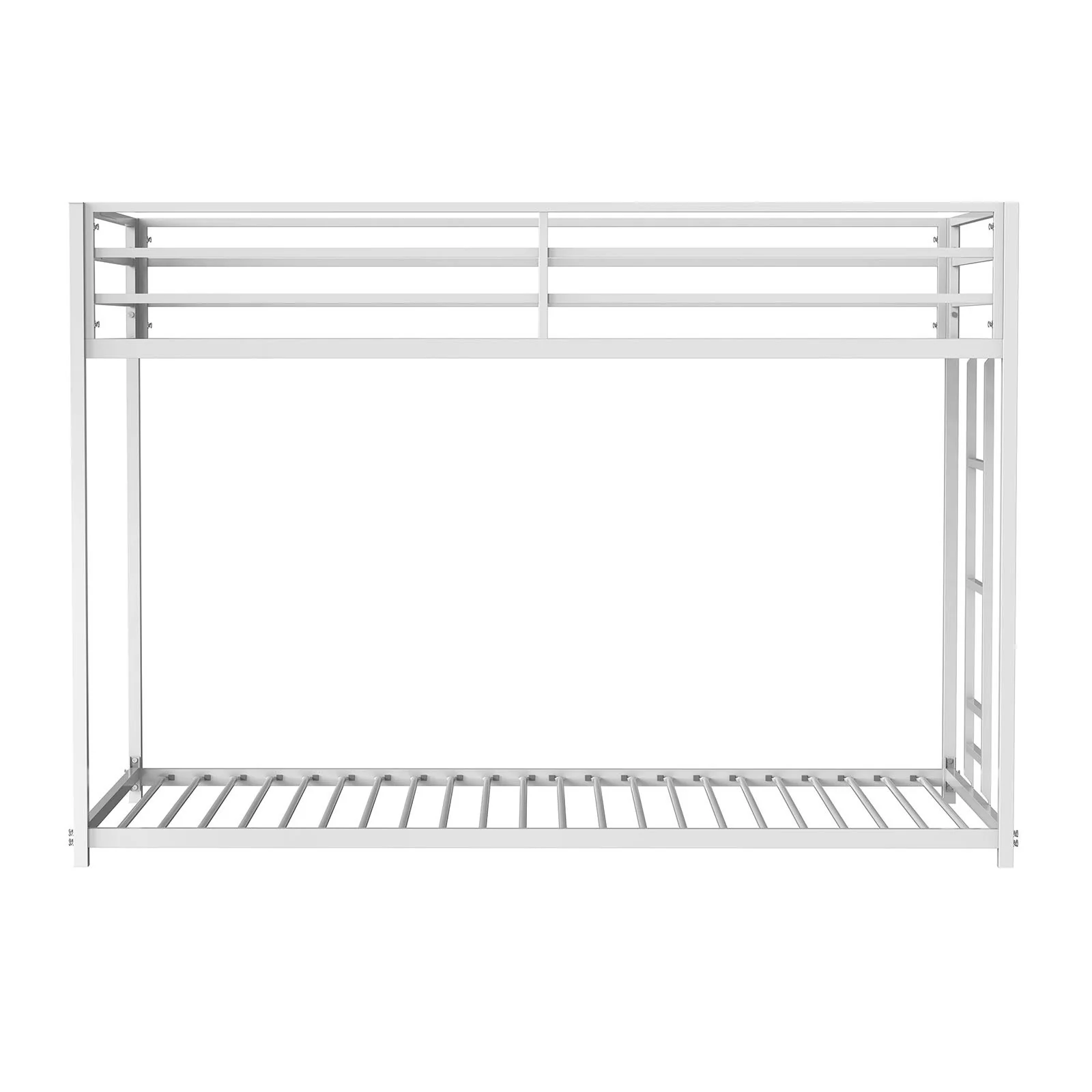 Rothwell Twin/Twin Metal Bunk Bed, Matte White - Image 4