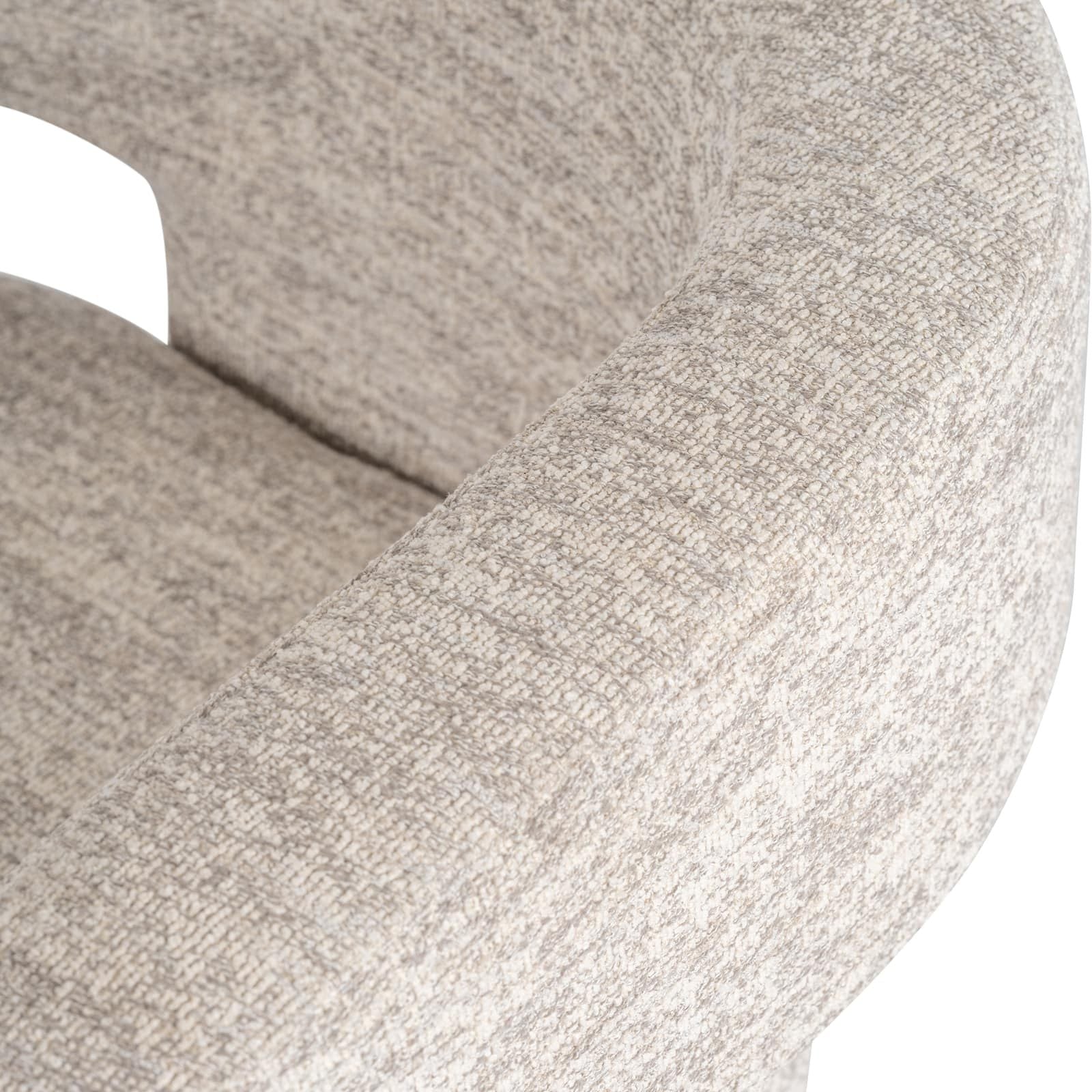 Round Back Chair - Beige - Image 6