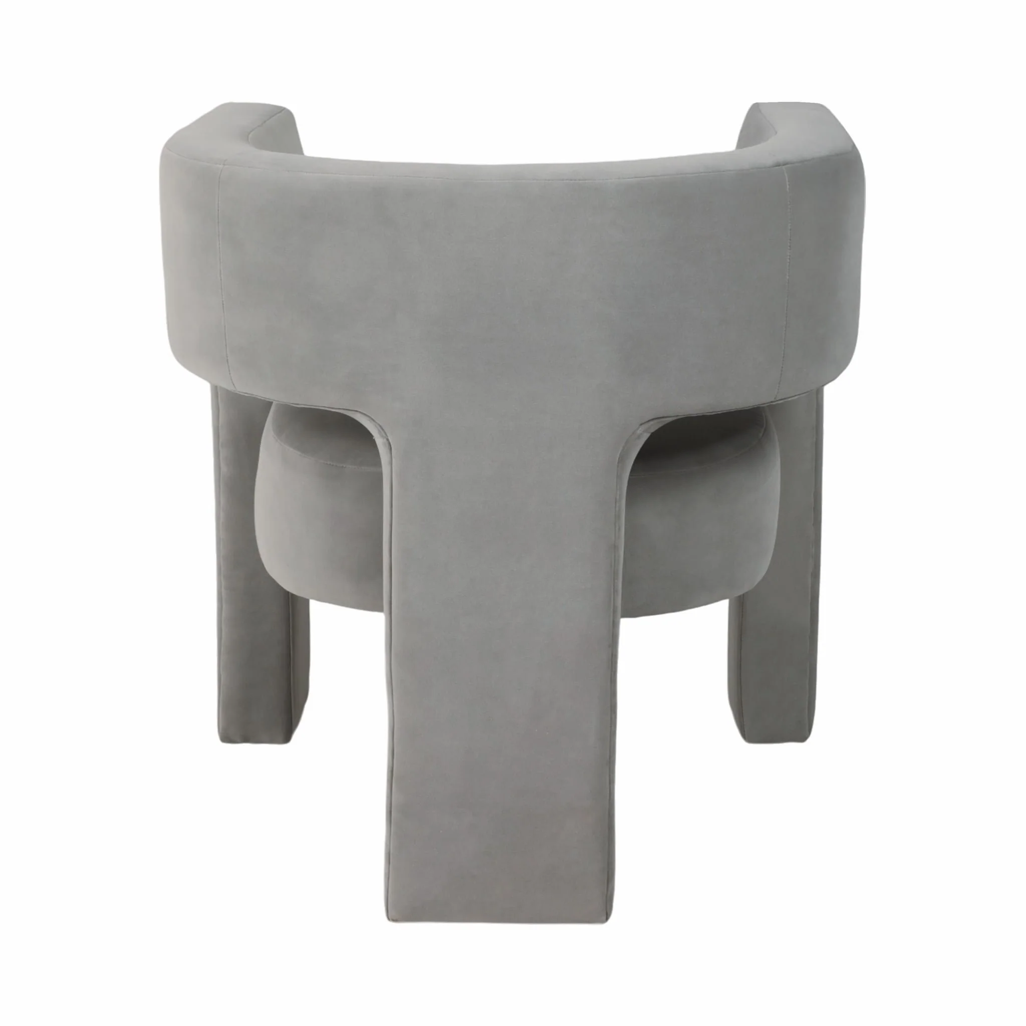 Round Back Chair, Gray - Image 4