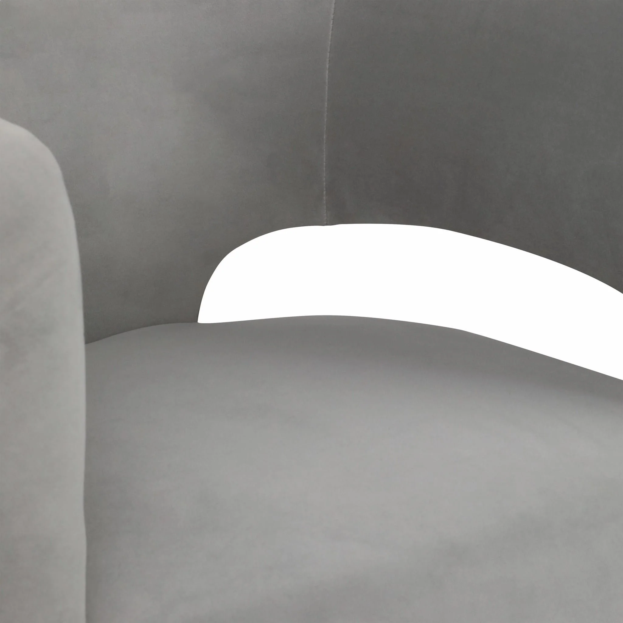 Round Back Chair, Gray - Image 5