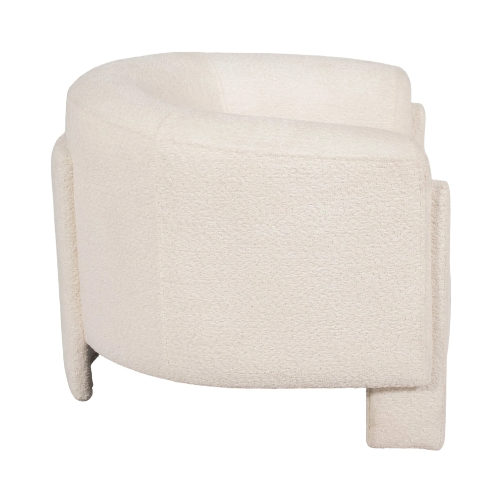 Roundback Accent Chair, Ivory - Image 3