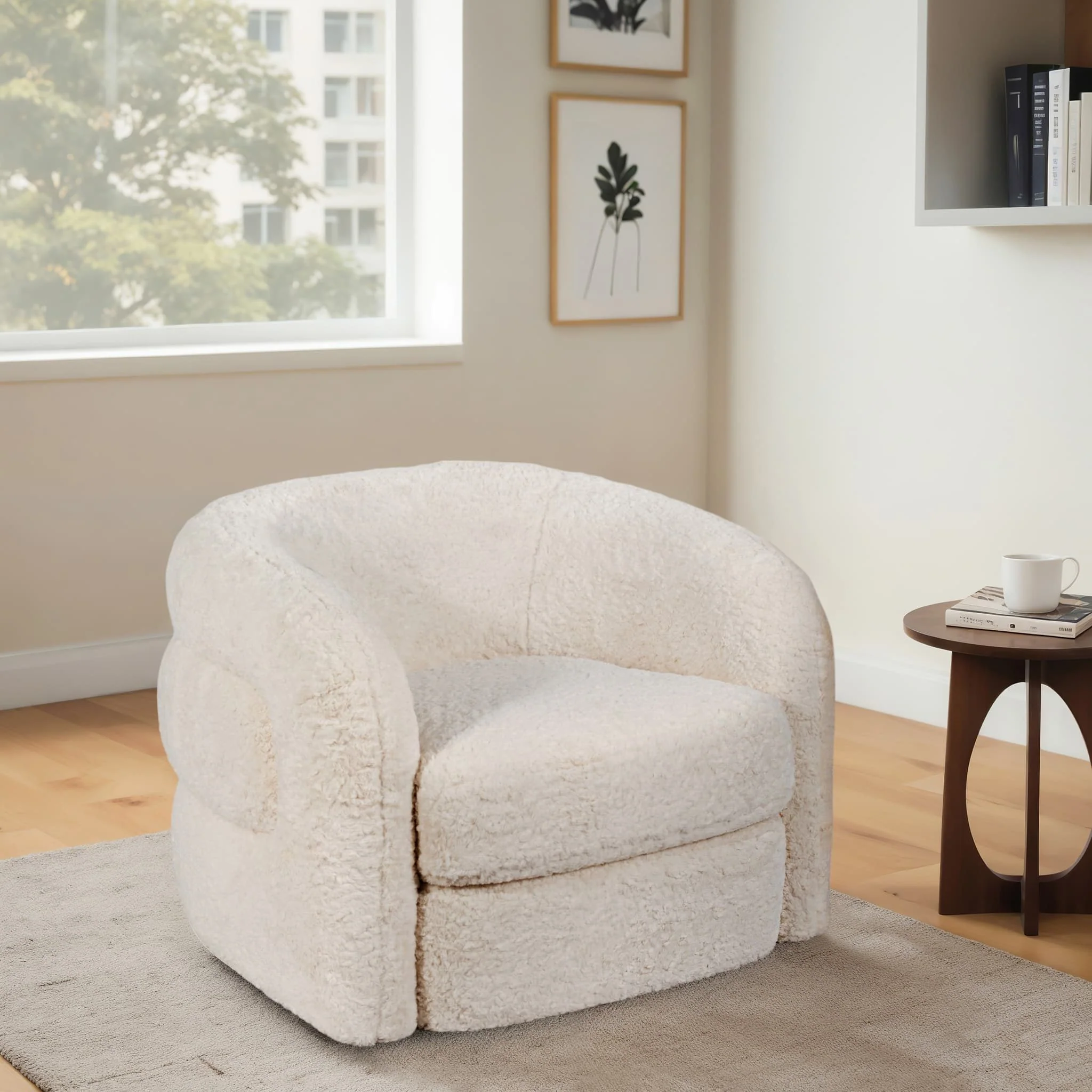 Roundback Accent Chair, Ivory - Image 8