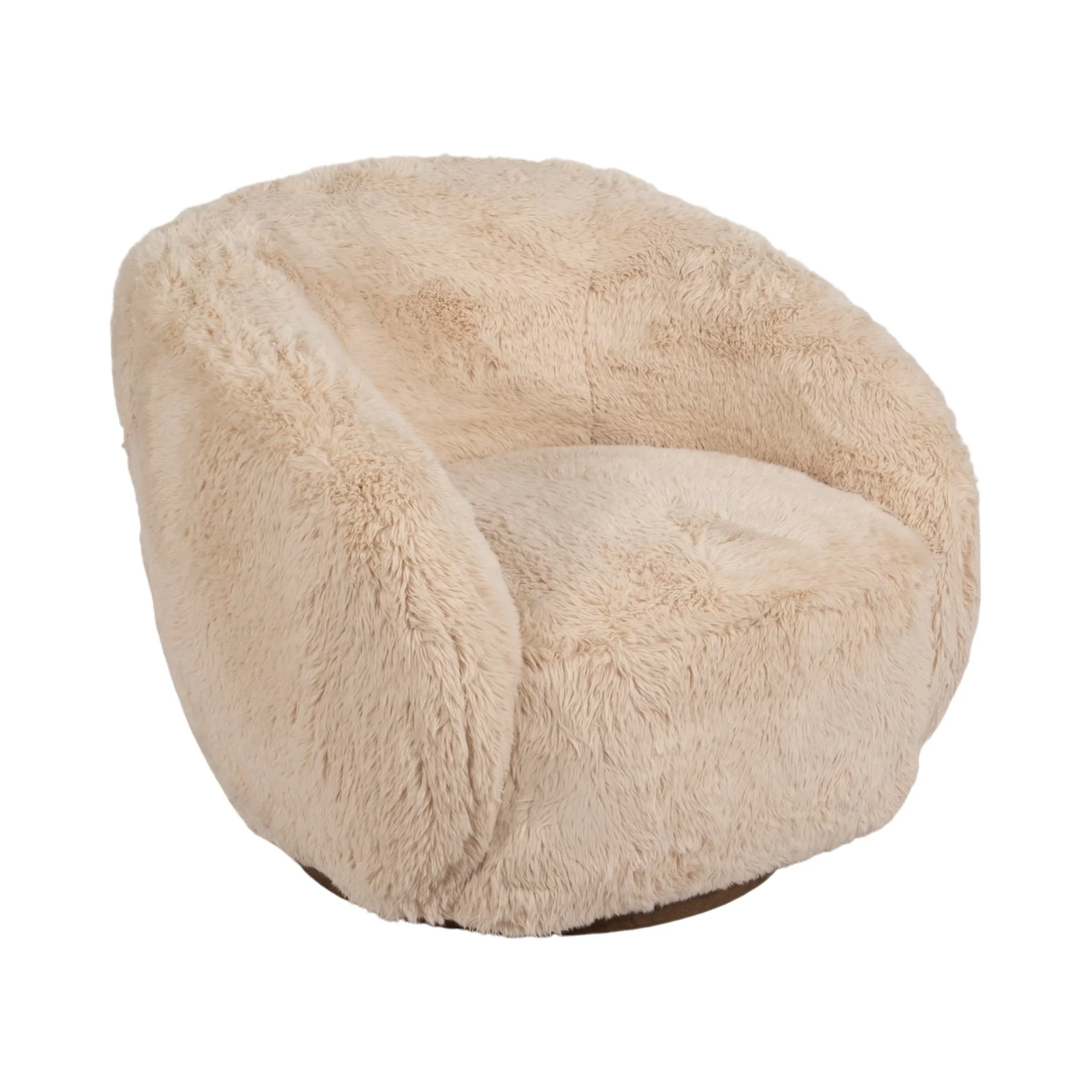 Roundback Swivel Chair, Sand - Image 2
