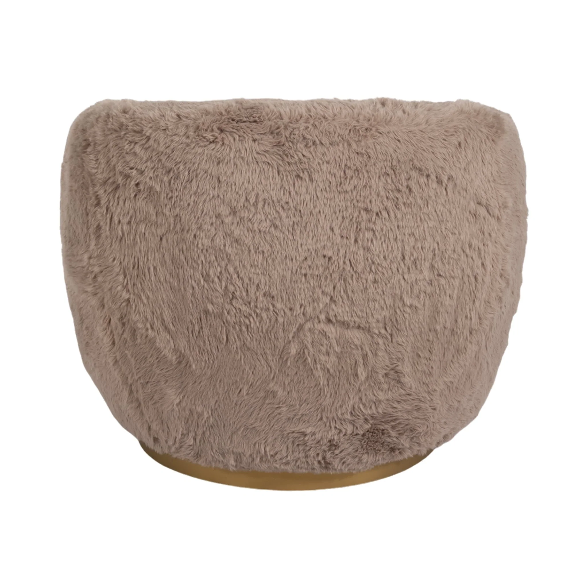 Roundback Swivel Chair, Tan - Image 4