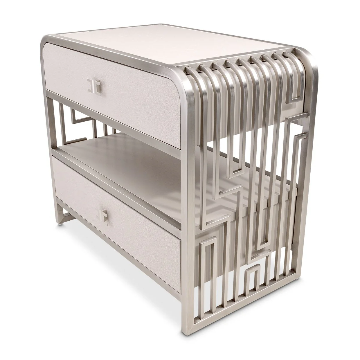 Roxbury Park Metal Nightstand - Stainless Steel - Image 13