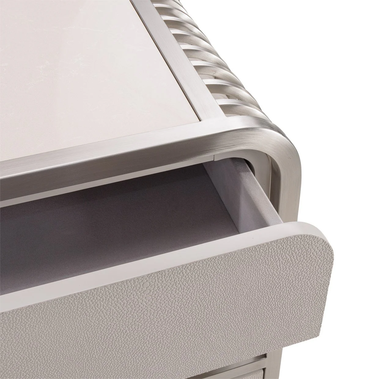 Roxbury Park Metal Nightstand - Stainless Steel - Image 6