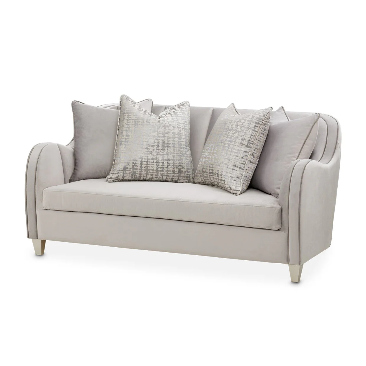 Roxbury Park Velvet Loveseat - Steel/Slate - Image 15