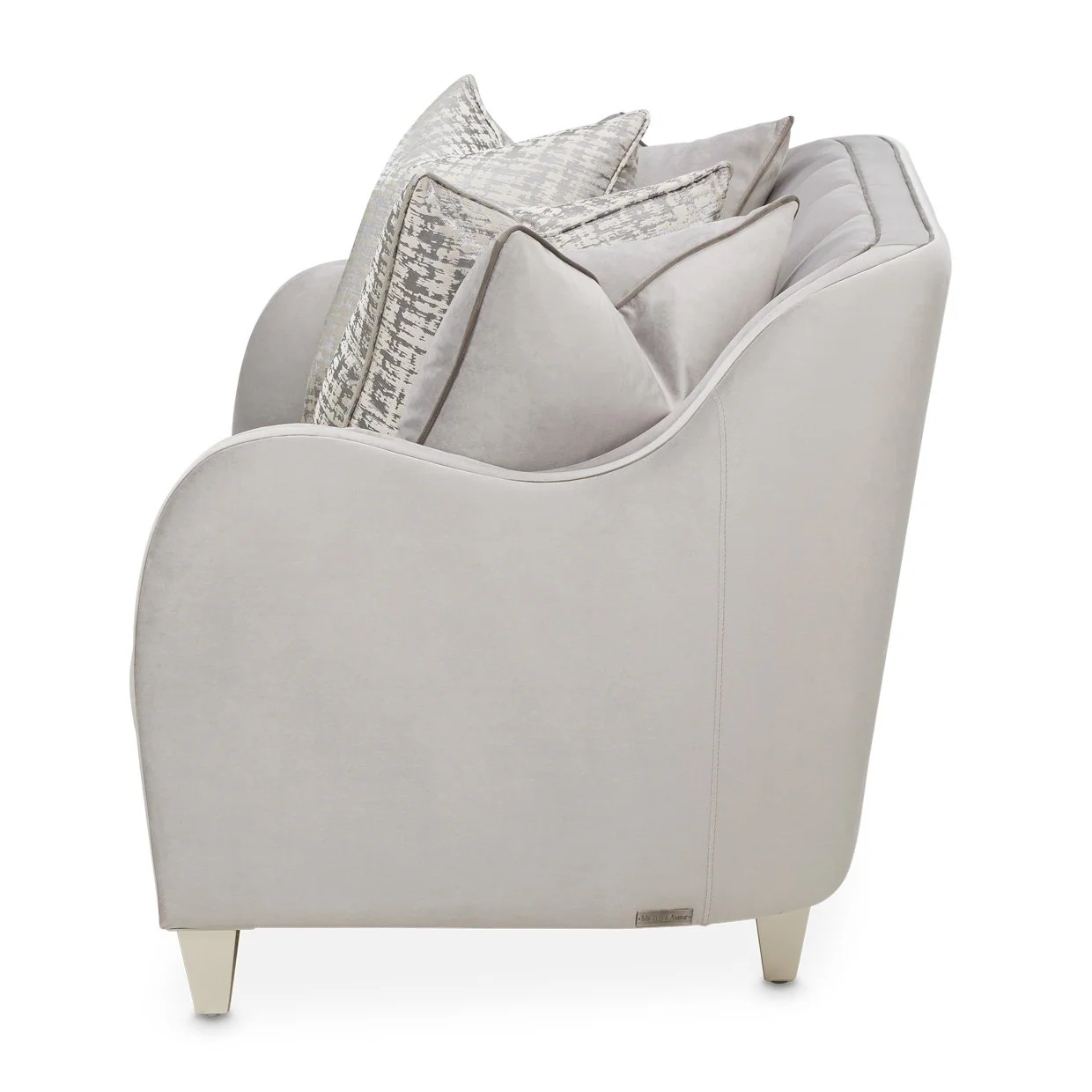 Roxbury Park Velvet Loveseat - Steel/Slate - Image 7