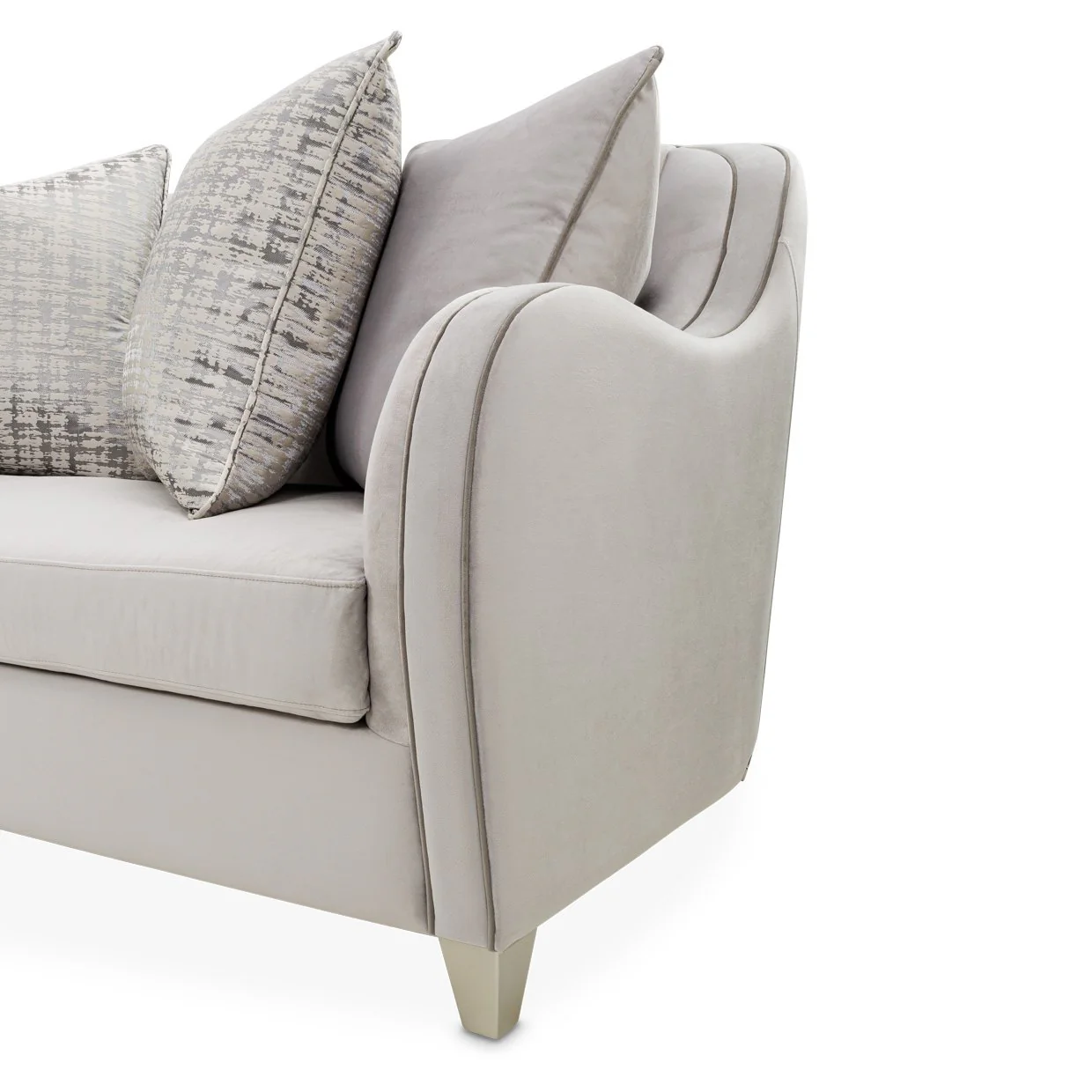 Roxbury Park Velvet Loveseat - Steel/Slate - Image 9