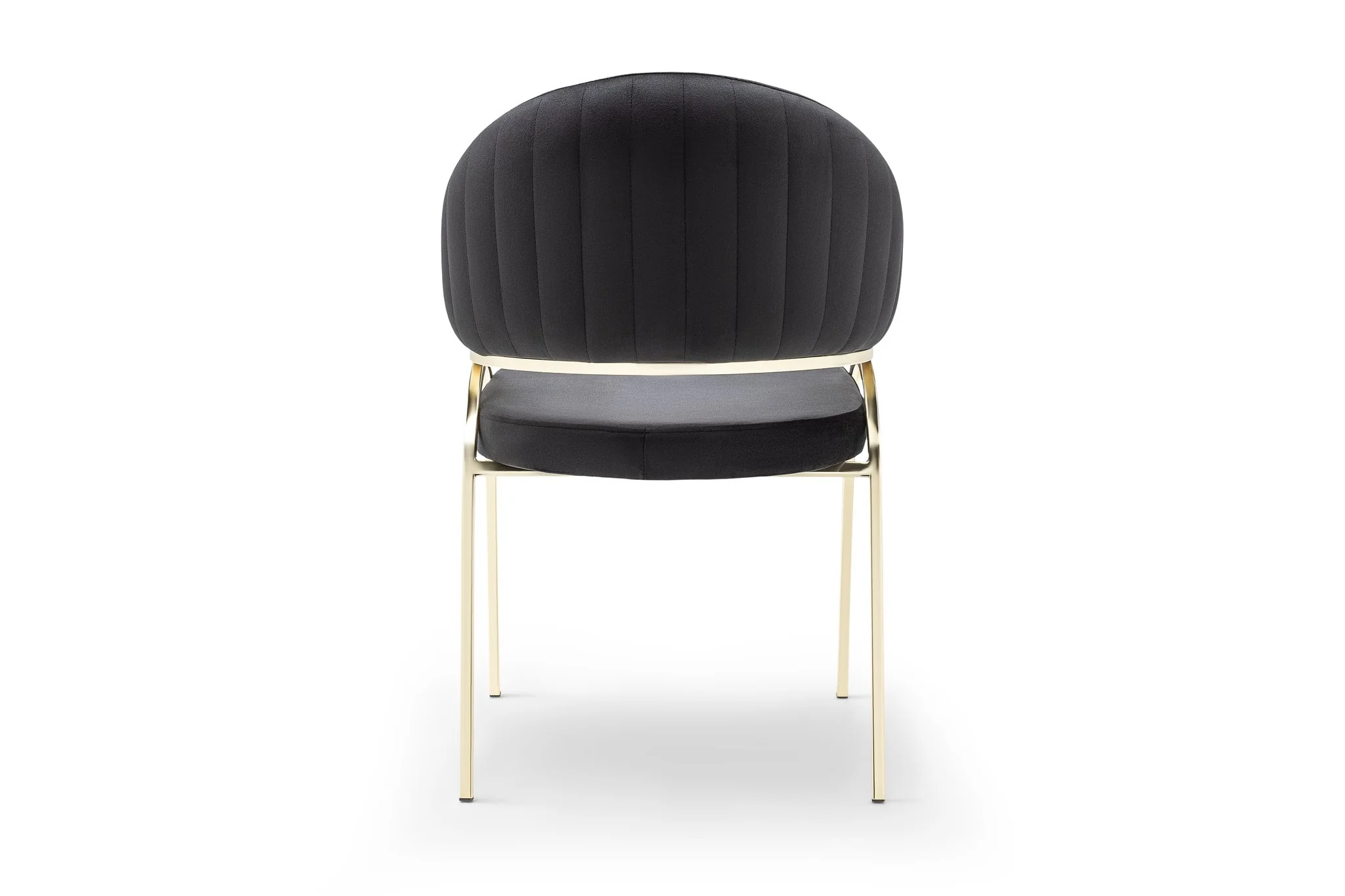 Ruby Chair With Gold Legs - Black - Image 6