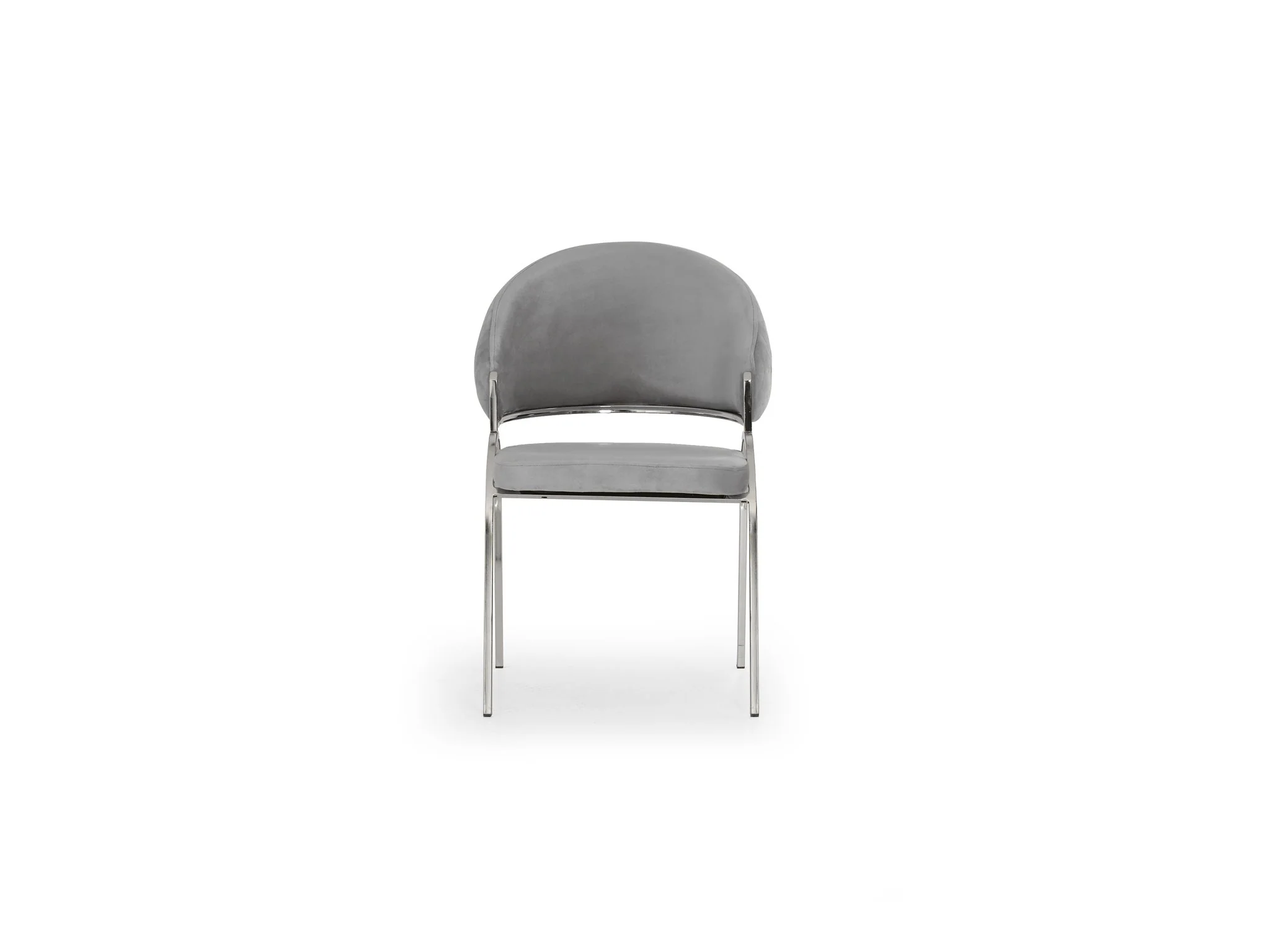 Ruby Chair With Stainless Steel Legs - Gray - Image 4