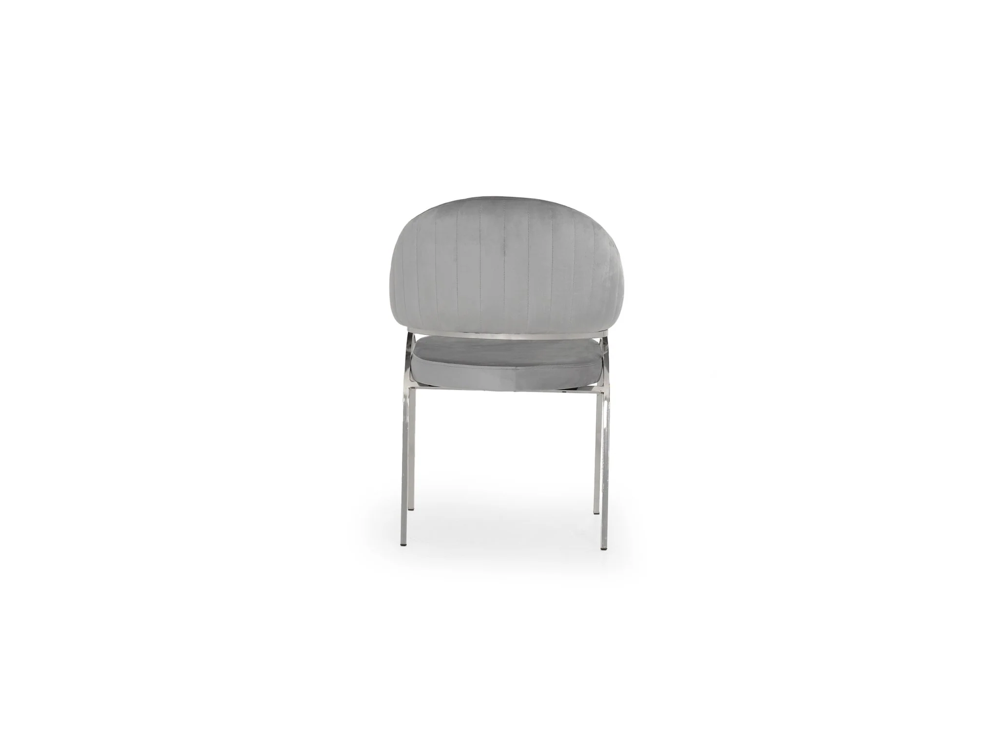 Ruby Chair With Stainless Steel Legs - Gray - Image 5