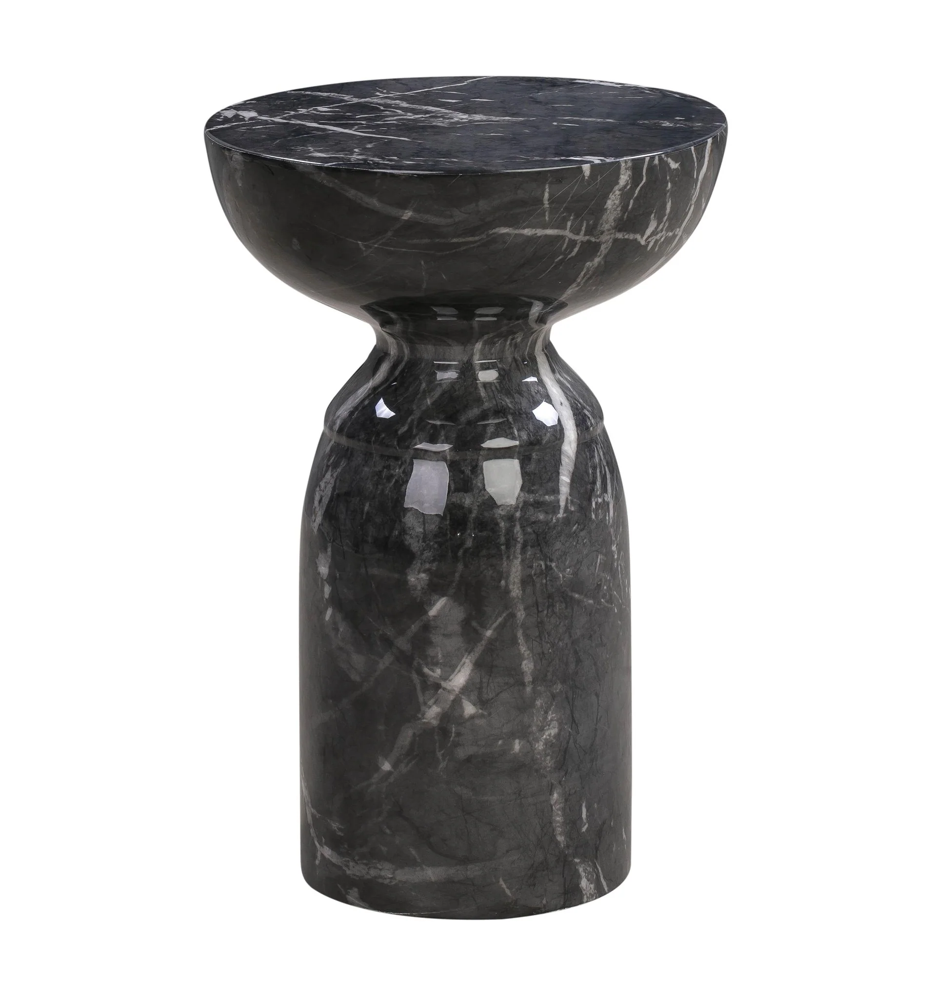 Rue Black Marble Side Table - Image 3