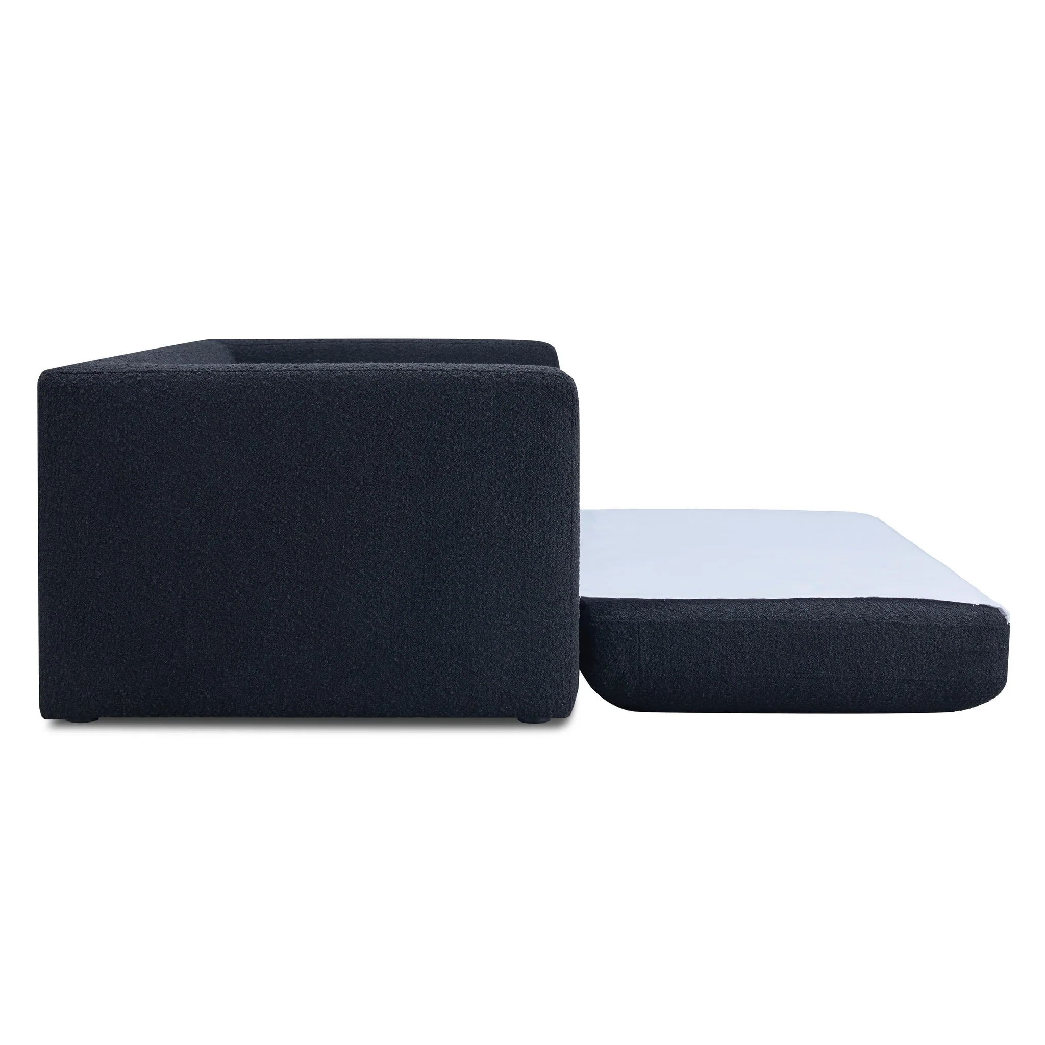 Ryan Black Boucle Sofa Bed - Image 5