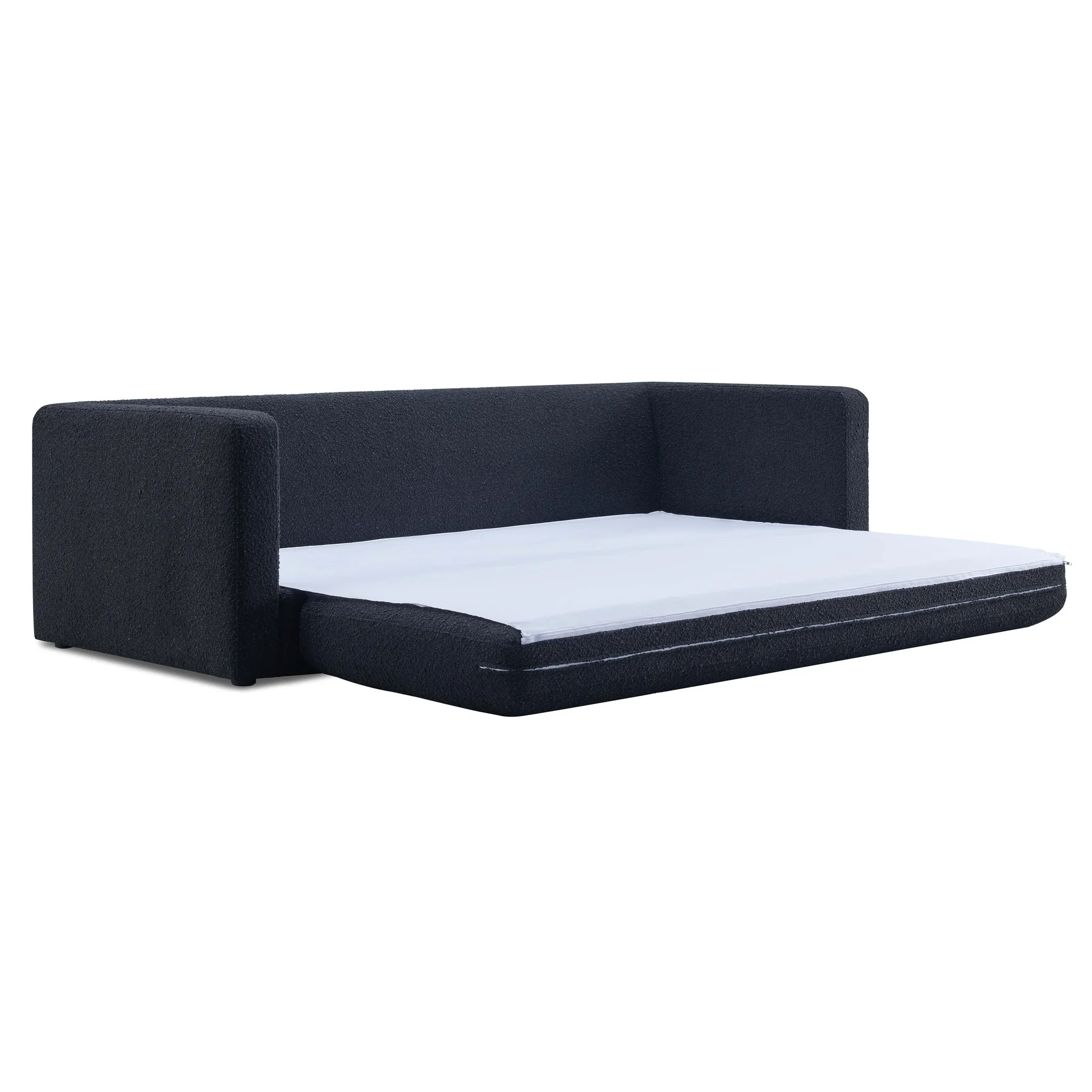 Ryan Black Boucle Sofa Bed - Image 7