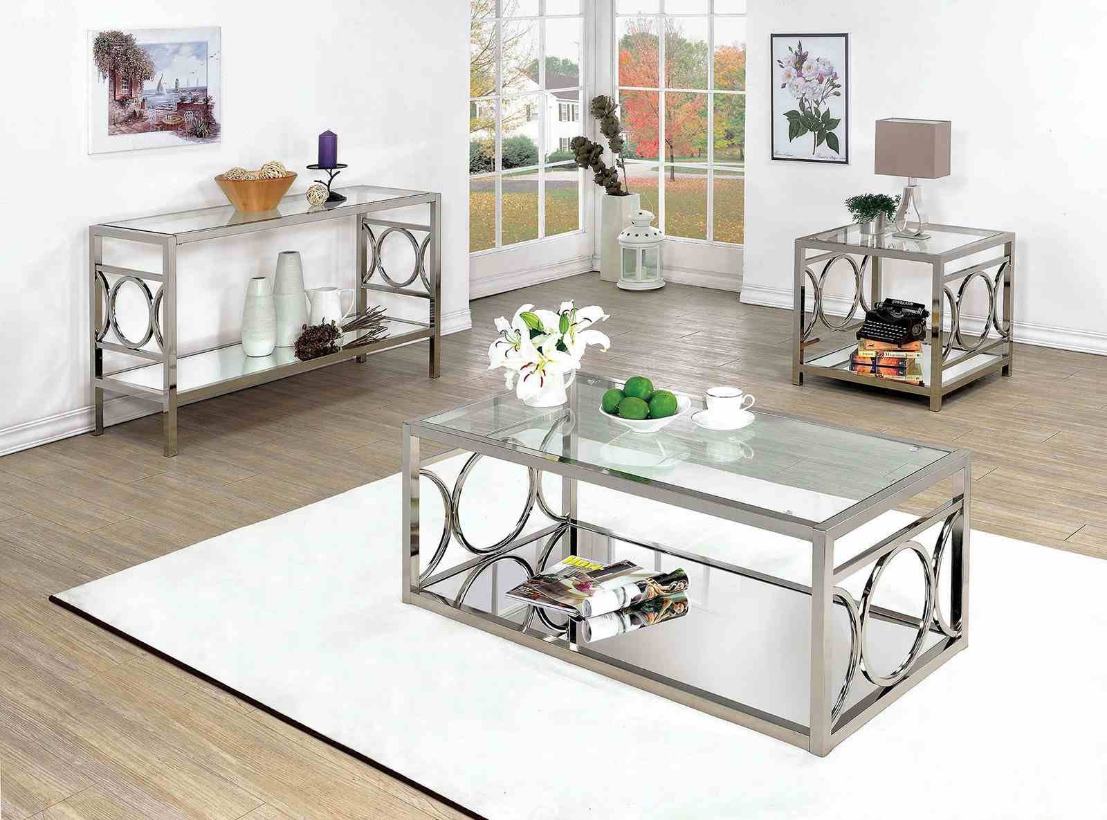 Rylee Coffee Table, Chrome - Image 2