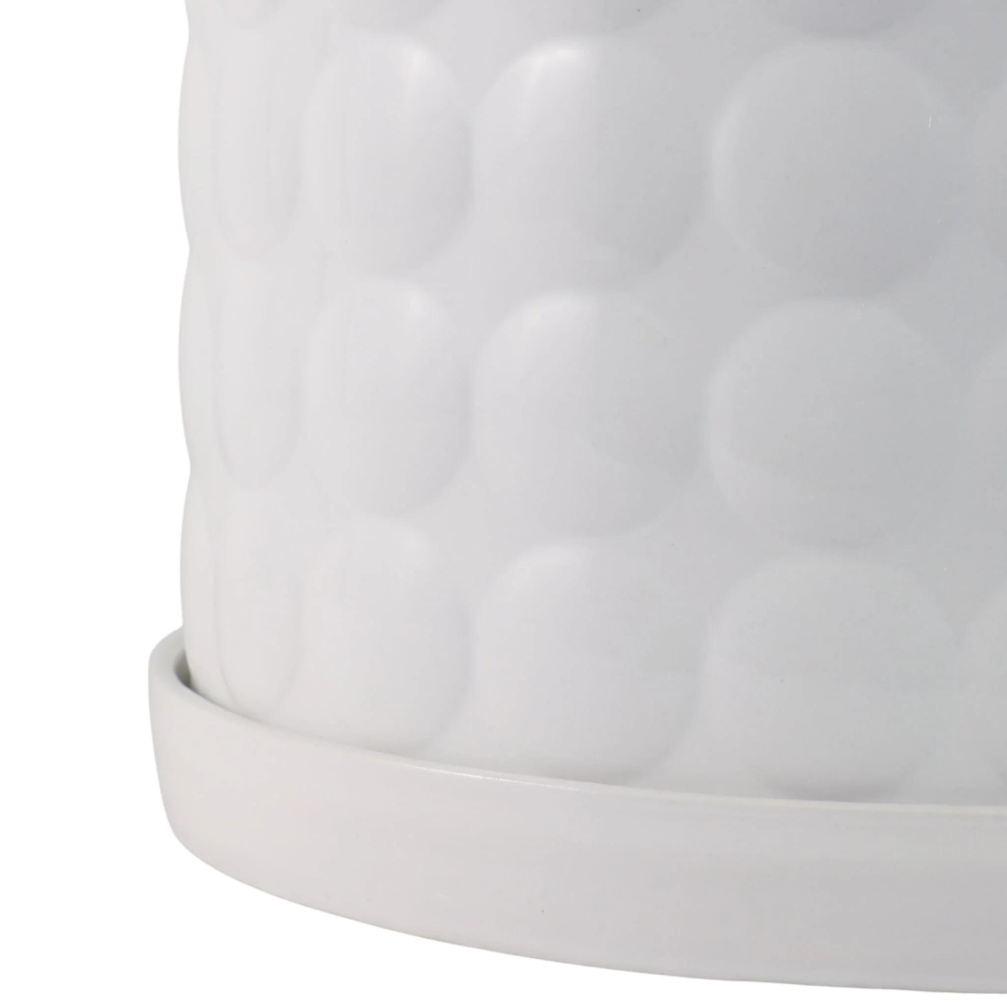 S/2 10/12" Bubble Planter, White - Image 5