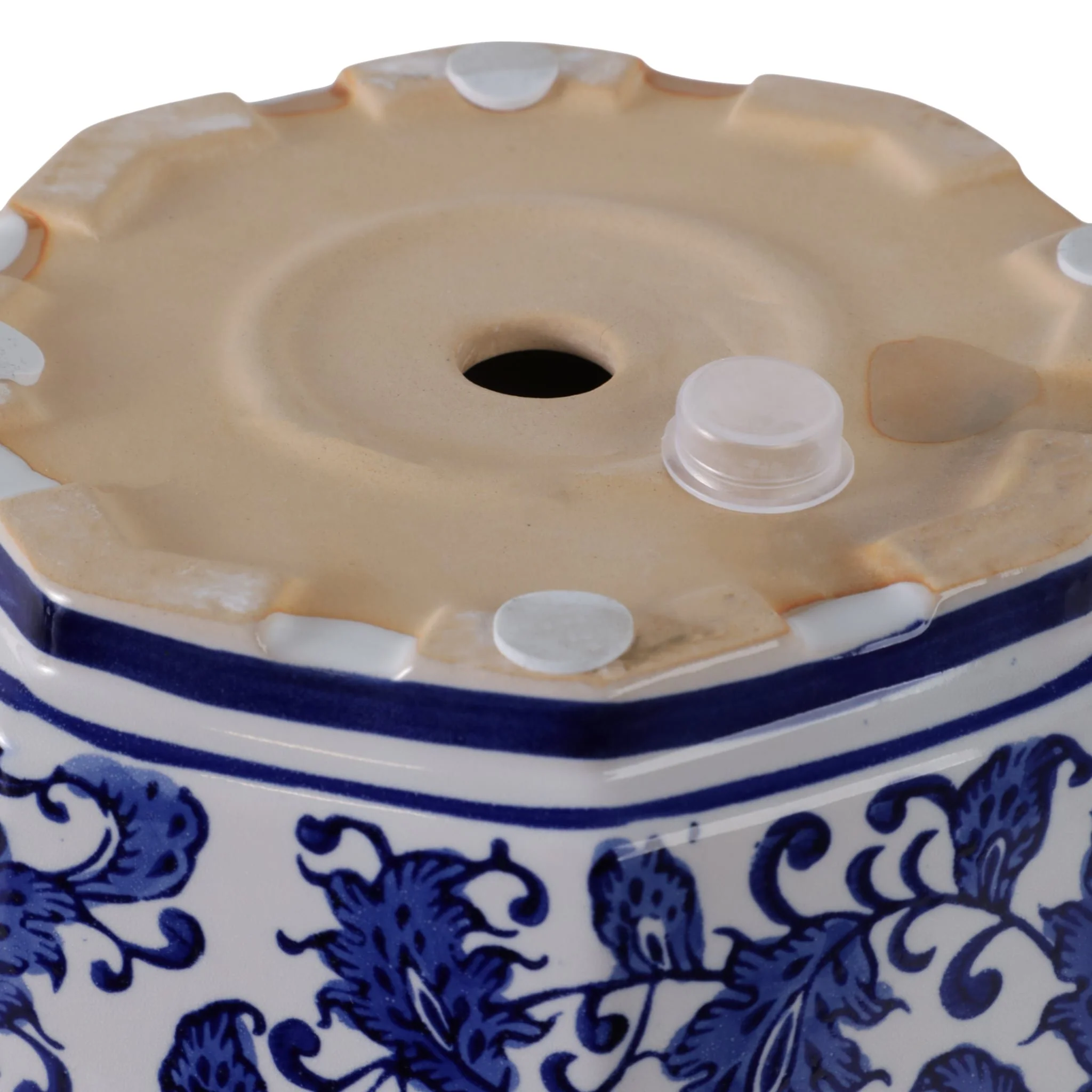 S/2 10/12" Chinoiserie Pot Planters, Blue/wht - Image 8